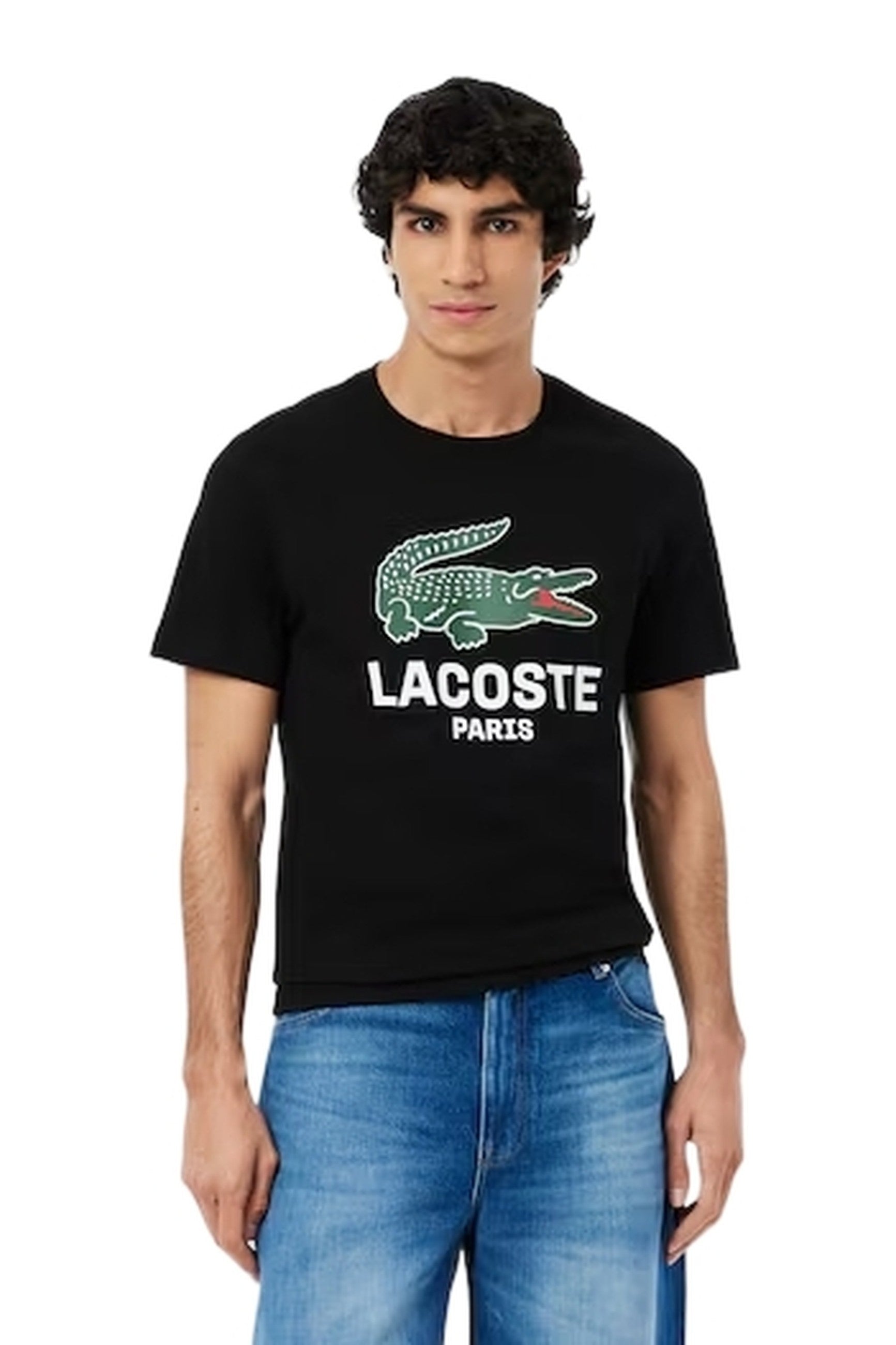 CAMISETA LACOSTE MARINO BIG CHEST CROCO CREWNECK TEE