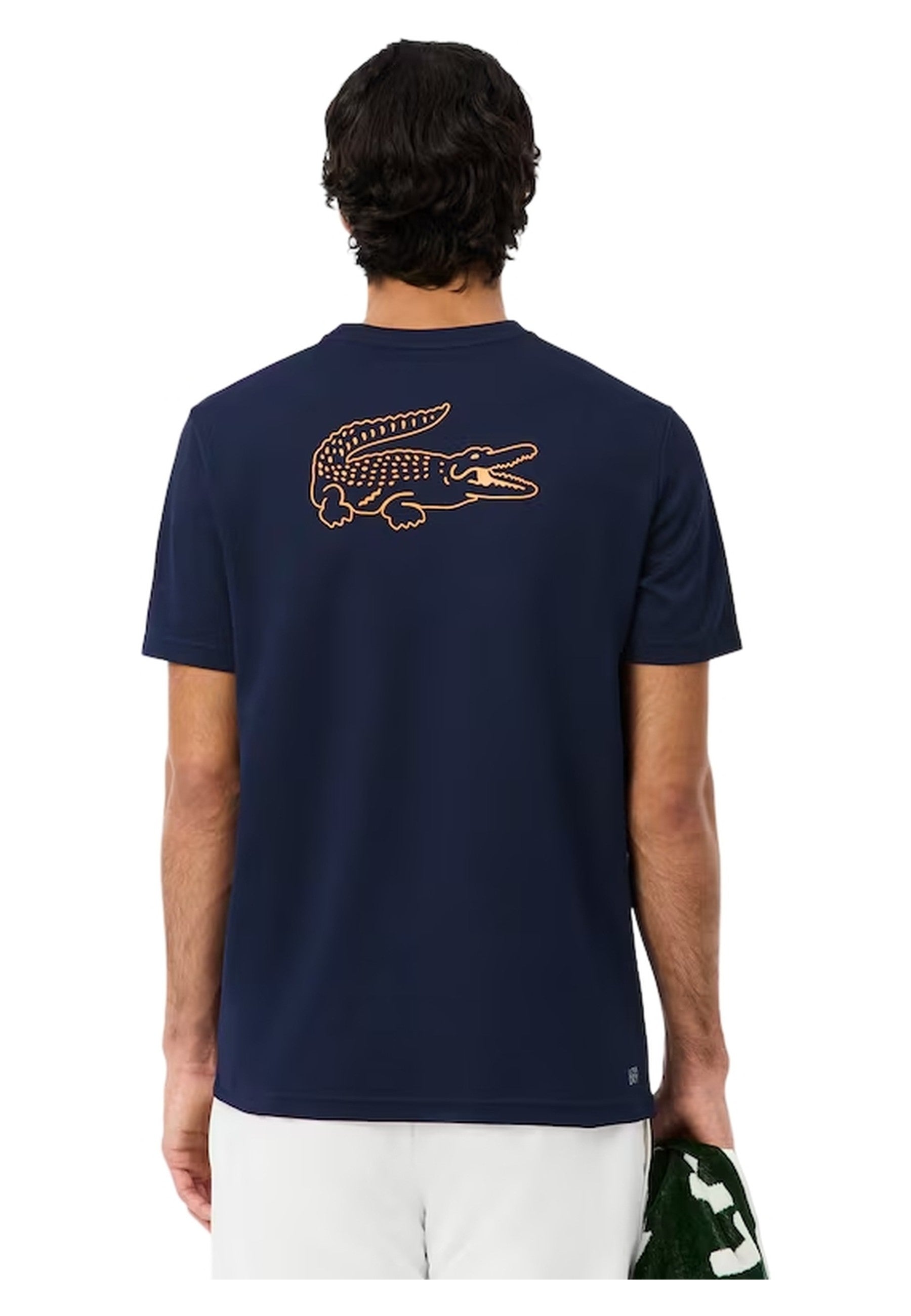 CAMISETA LACOSTE MARINO ULTRA DRY RIBETED TEE