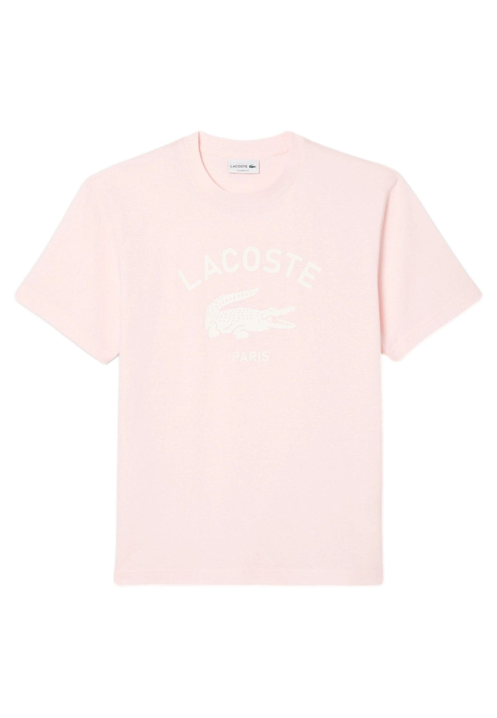 CAMISETA LACOSTE ROSA BIG CROCO EXCLUSIVE PRINT - AREA ZERO