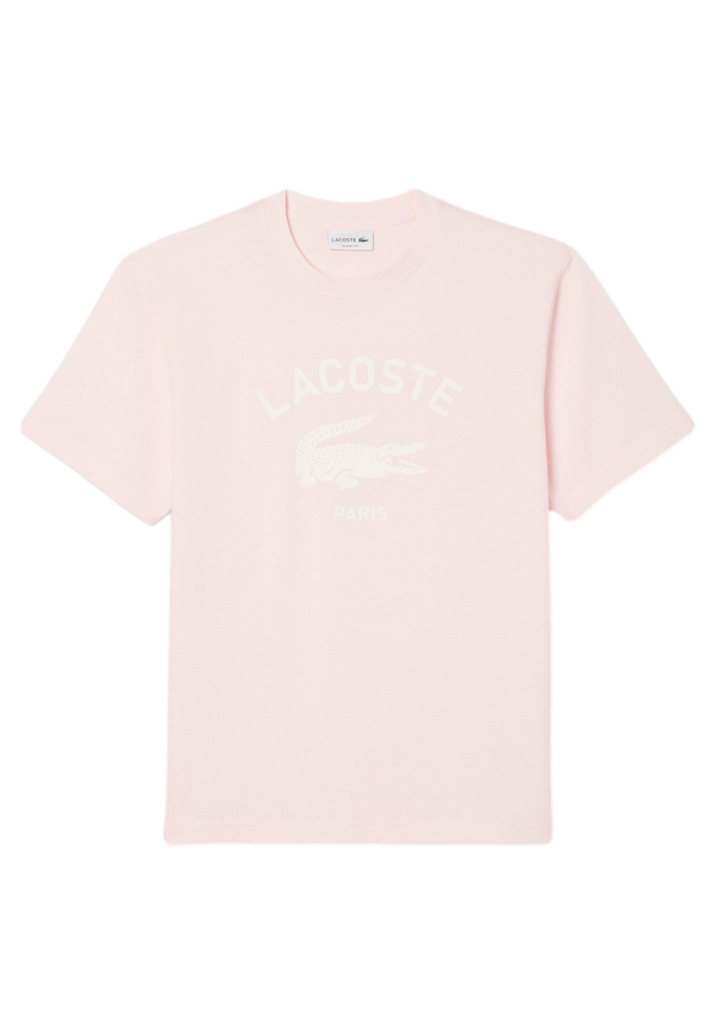 CAMISETA LACOSTE ROSA BIG CROCO EXCLUSIVE PRINT - AREA ZERO