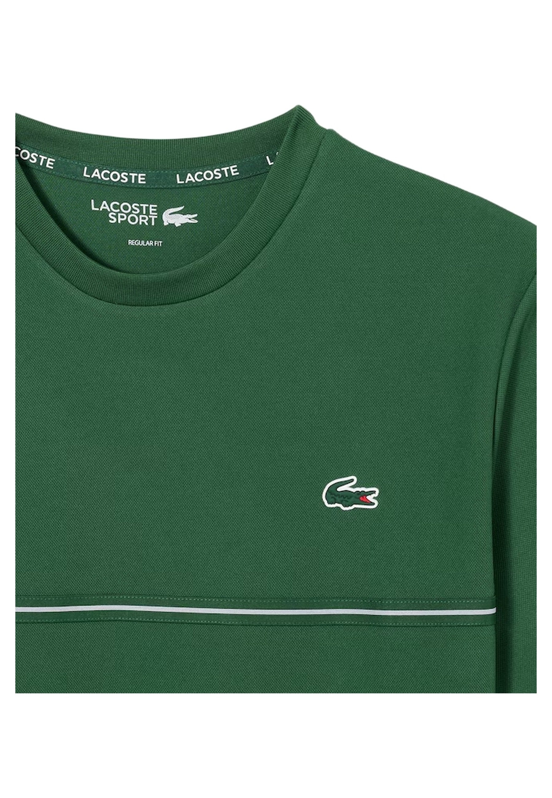 CAMISETA LACOSTE VERDE BACK CROCO ULTRA DRY TEE