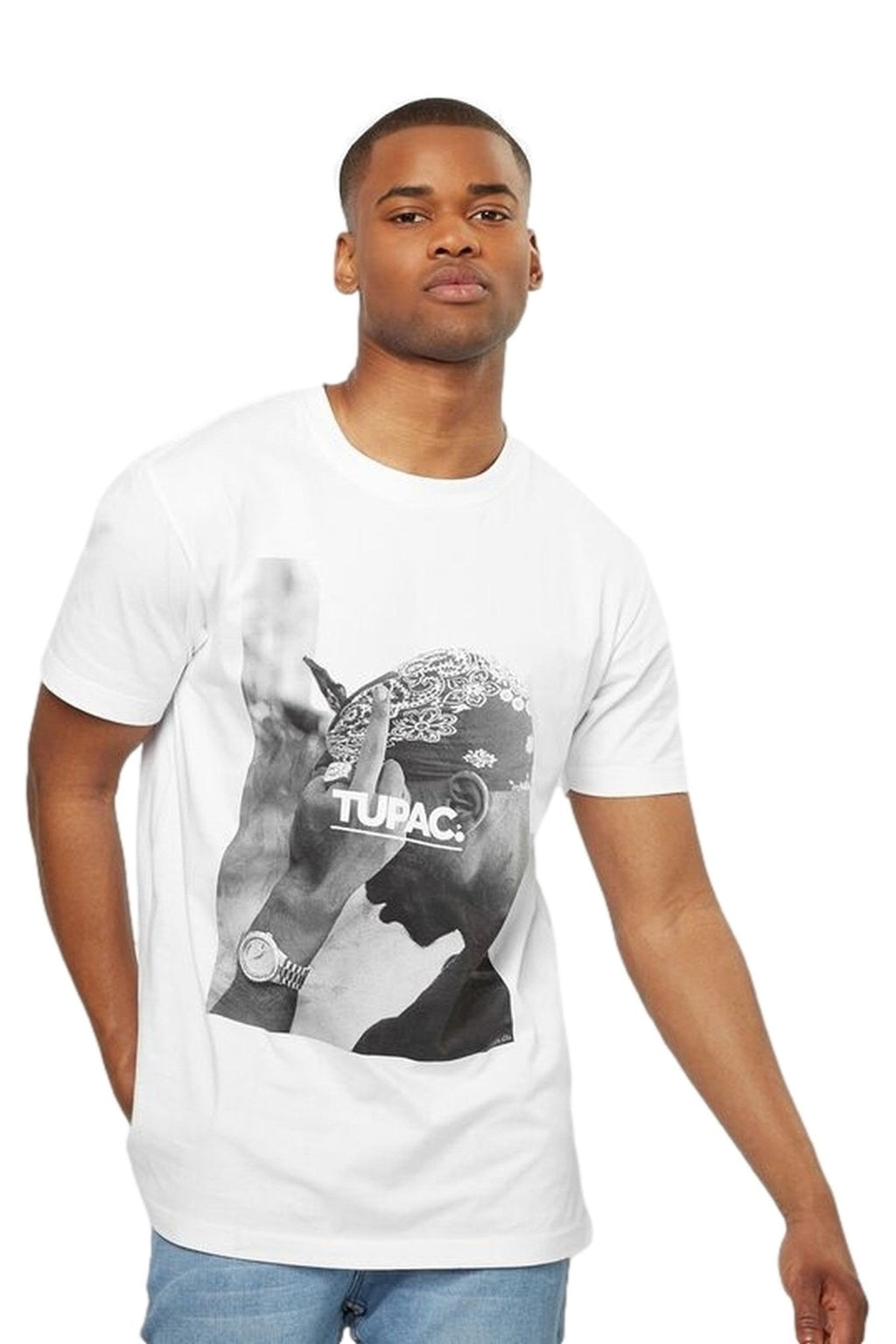 CAMISETA MISTER TEE BLANCA 2PAC FUCK THE WORLD TEE - AREA ZERO