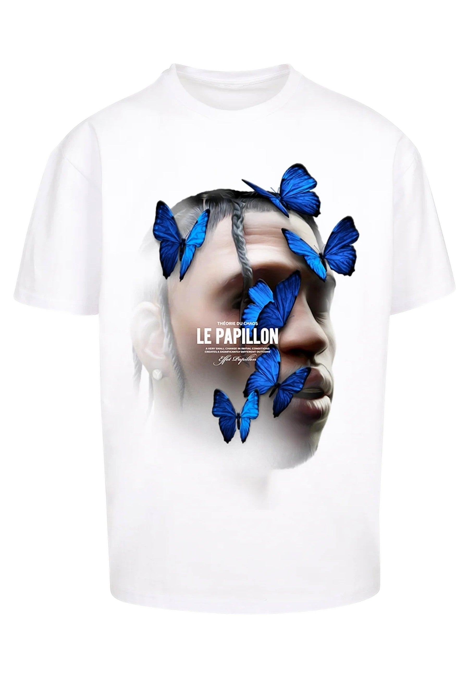 CAMISETA MISTER TEE BLANCA LE PAPILLON OVERSIZE TEE