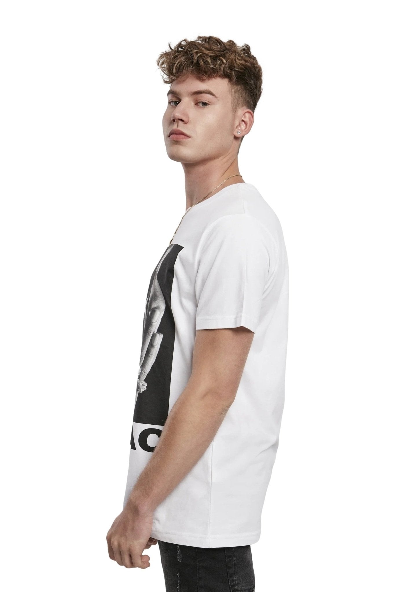 CAMISETA MISTER TEE BLANCA TUPAC PROFILE TEE - AREA ZERO