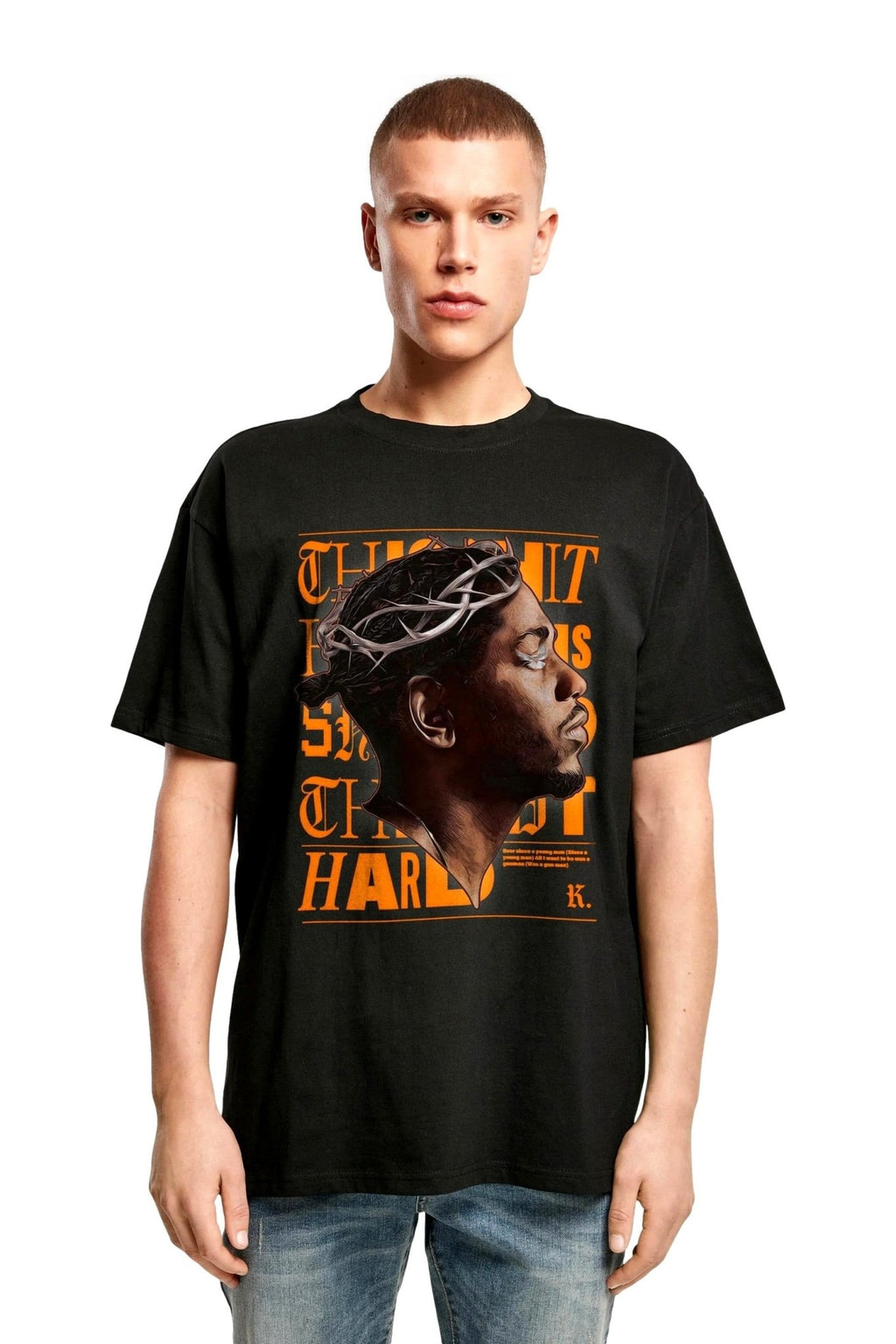 CAMISETA MISTER TEE NEGRA K - DOT OVERSIZED TEE - AREA ZERO