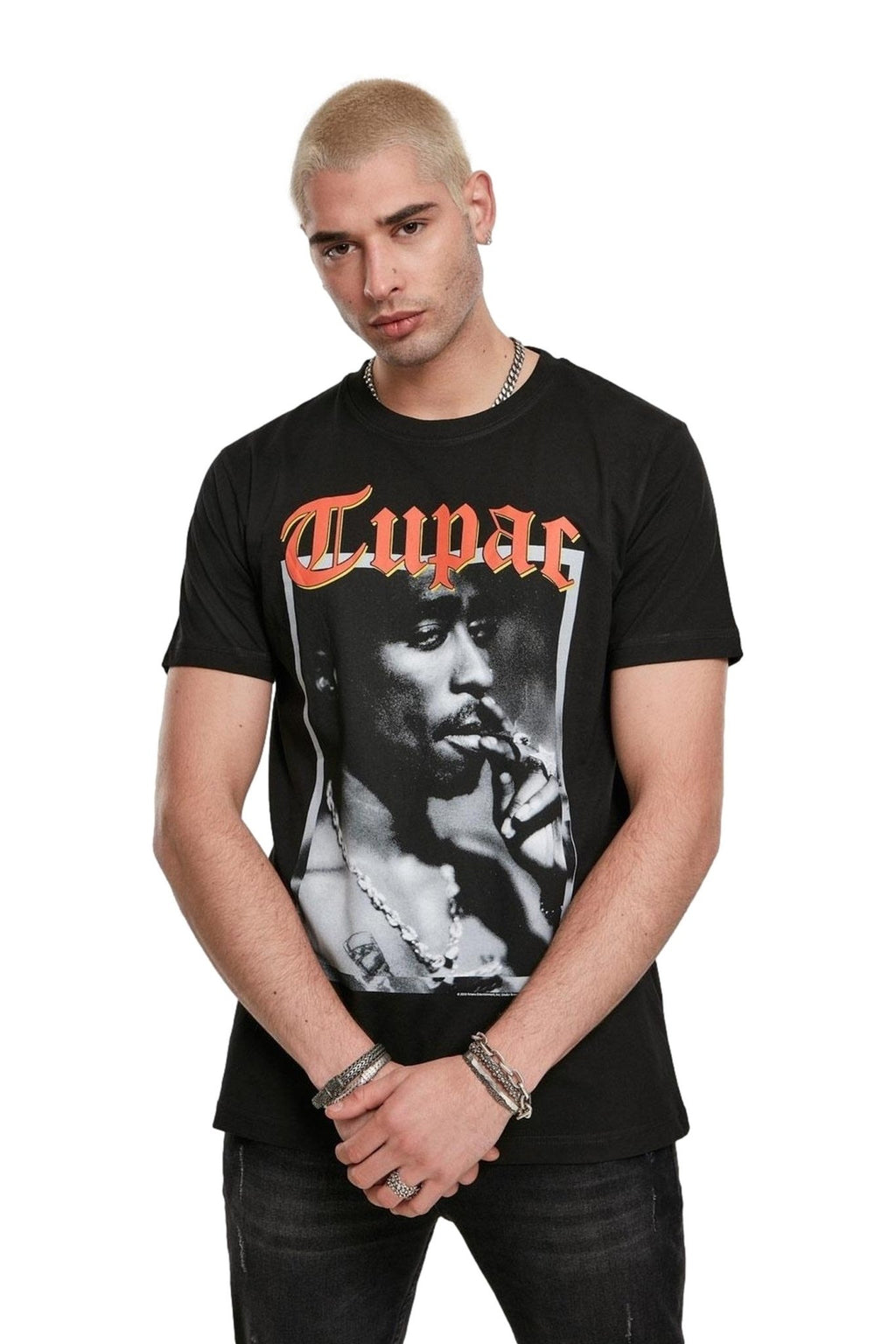 CAMISETA MISTER TEE NEGRA TUPAC CALIFORNIA LOVE TEE - AREA ZERO