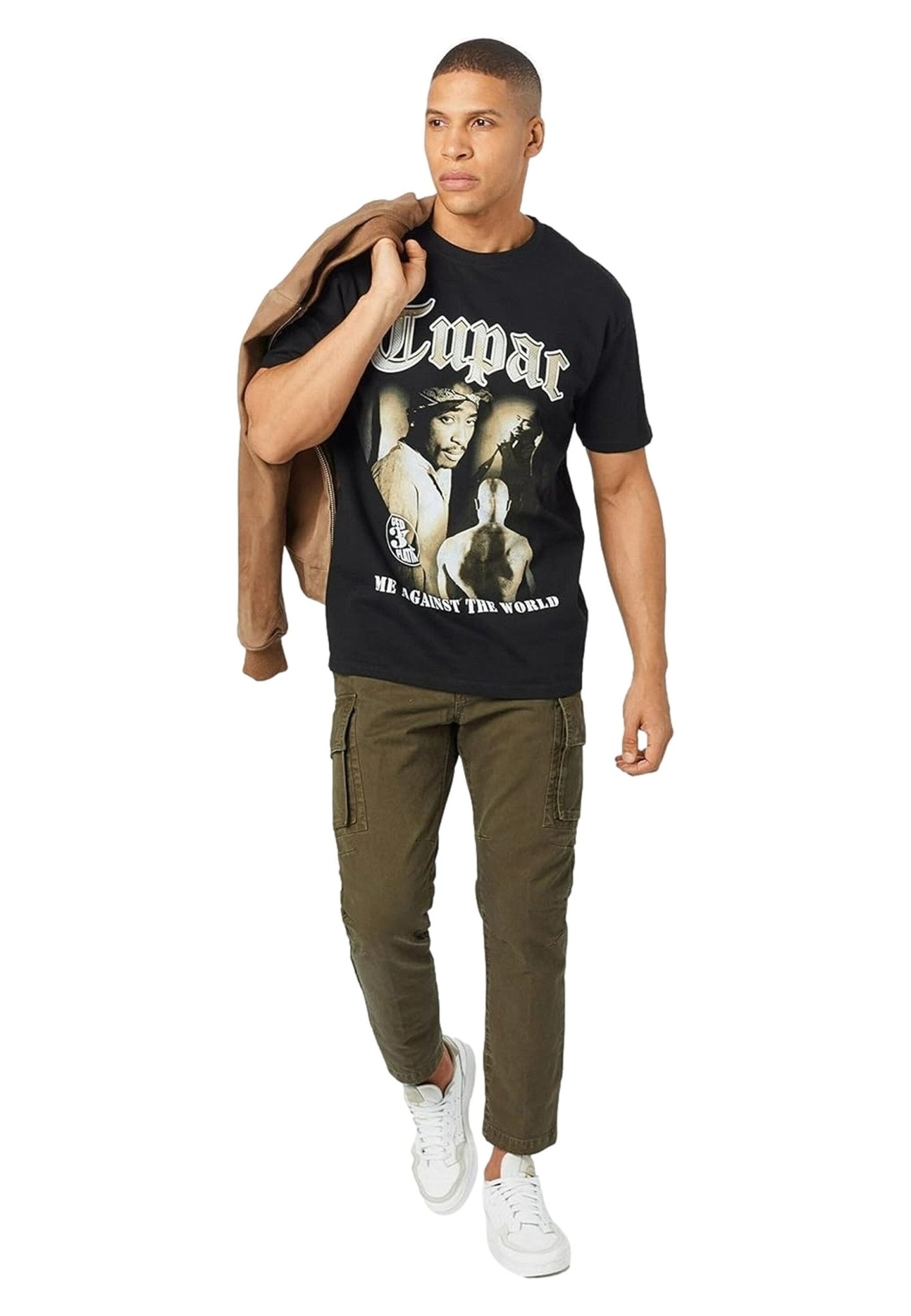 CAMISETA MISTER TEE NEGRA TUPAC MATW SEPIA OVERSIZED TEE - AREA ZERO