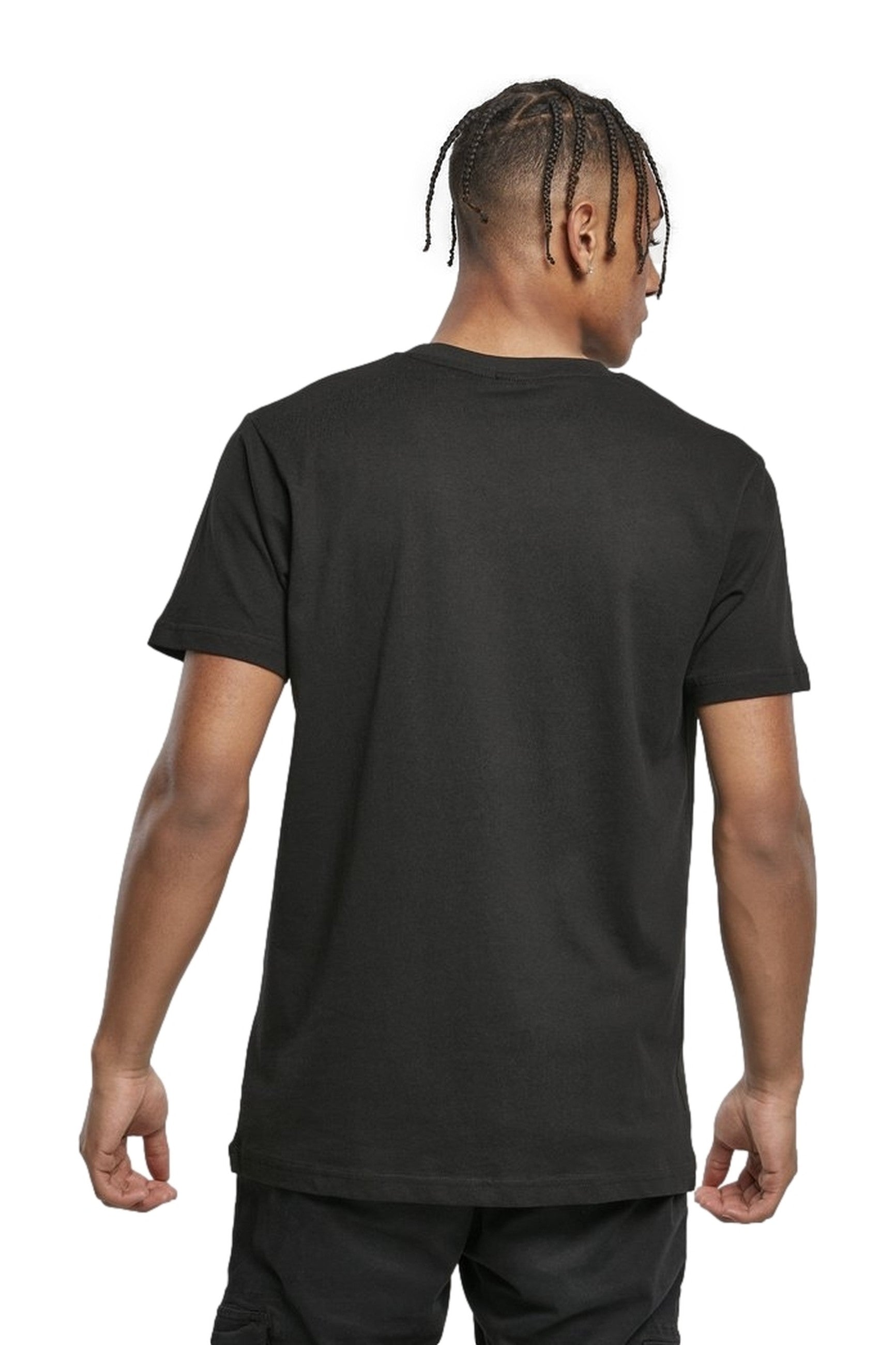 CAMISETA MISTER TEE NEGRA TUPACK CRACKED BACKGROUND TEE