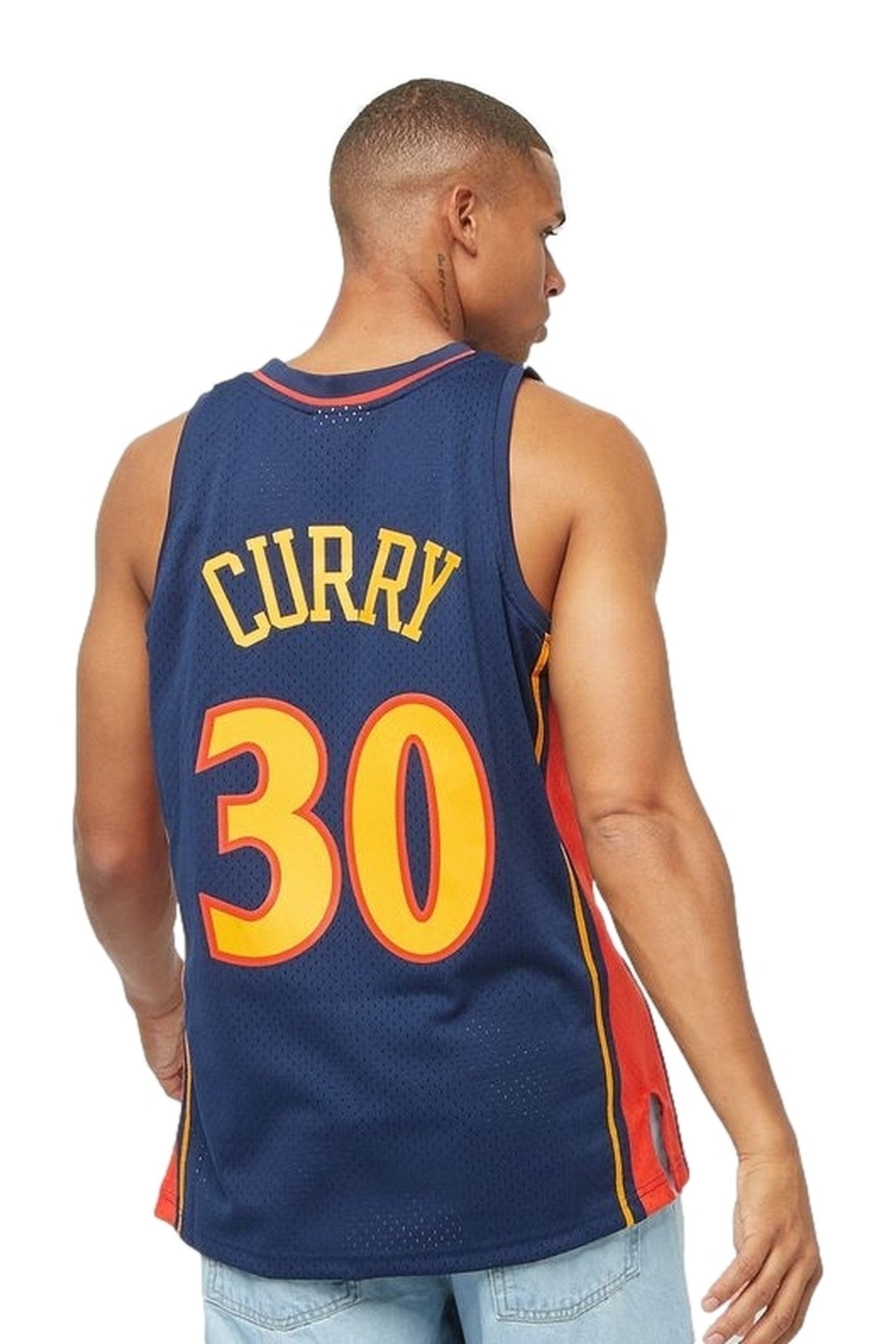 CAMISETA MITCHELL & NESS MARINO STEPHEN CURRY GS WARRIORS SWINGMAN JERSEY - AREA ZERO