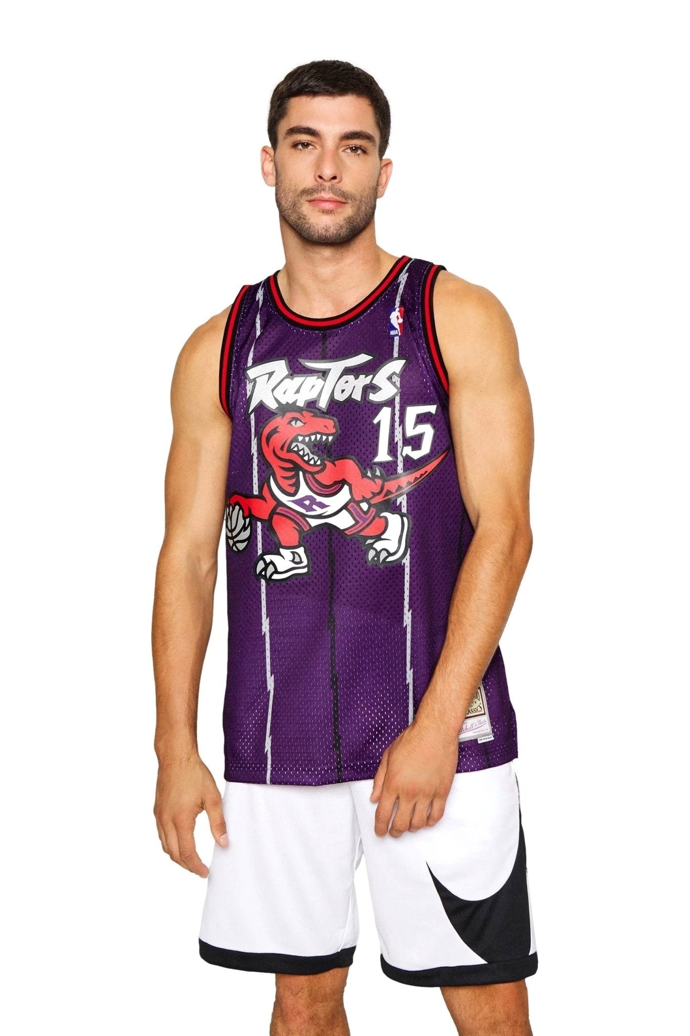 CAMISETA MITCHELL & NESS MORADA TORONTO RAPTORS VINCE CARTER SWINGMAN JERSEY - AREA ZERO