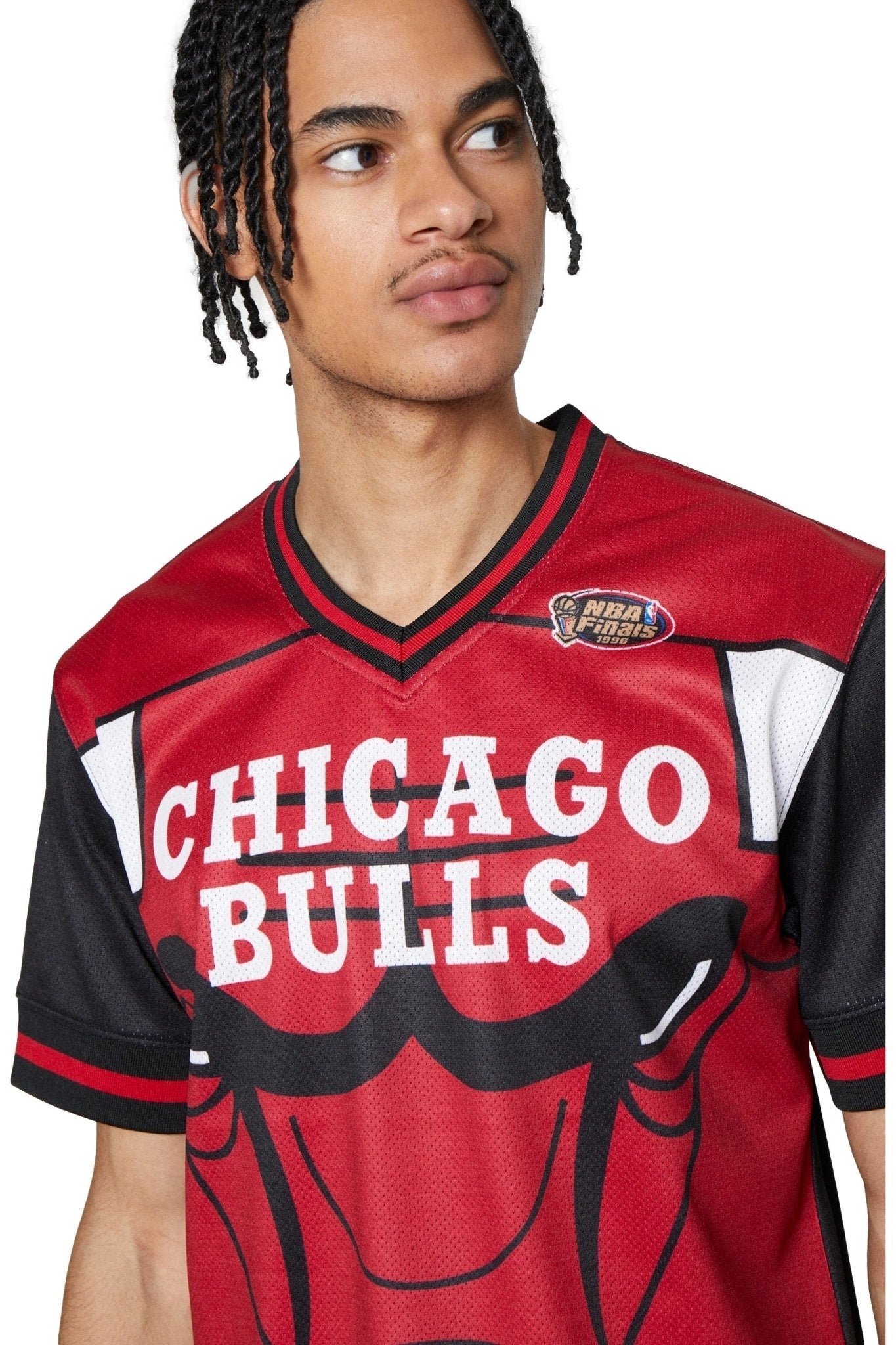 CAMISETA MITCHELL & NESS ROJA BULLS JUMBOTRONIC TANK TOP - AREA ZERO