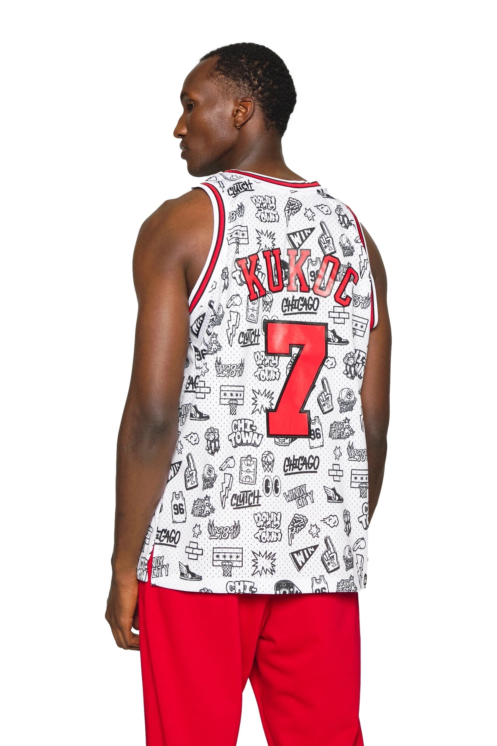 CAMISETA MITCHELL & NESS BLANCA BULLS TONY KUKOC JERSEY