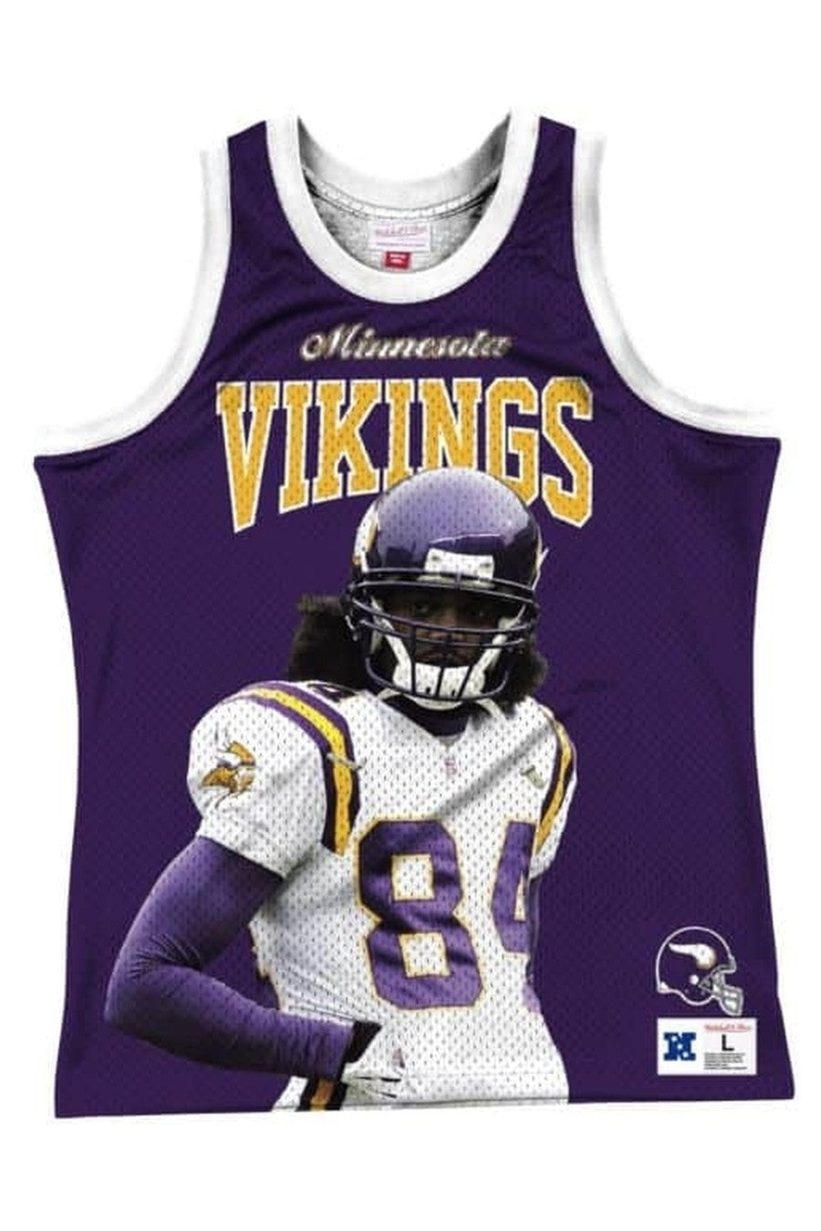 CAMISETA MITCHELL & NESS MORADA BHB TANK RANDY MOSS