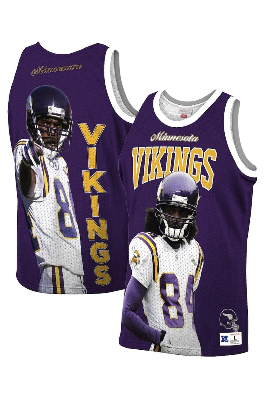 CAMISETA MITCHELL & NESS MORADA BHB TANK RANDY MOSS