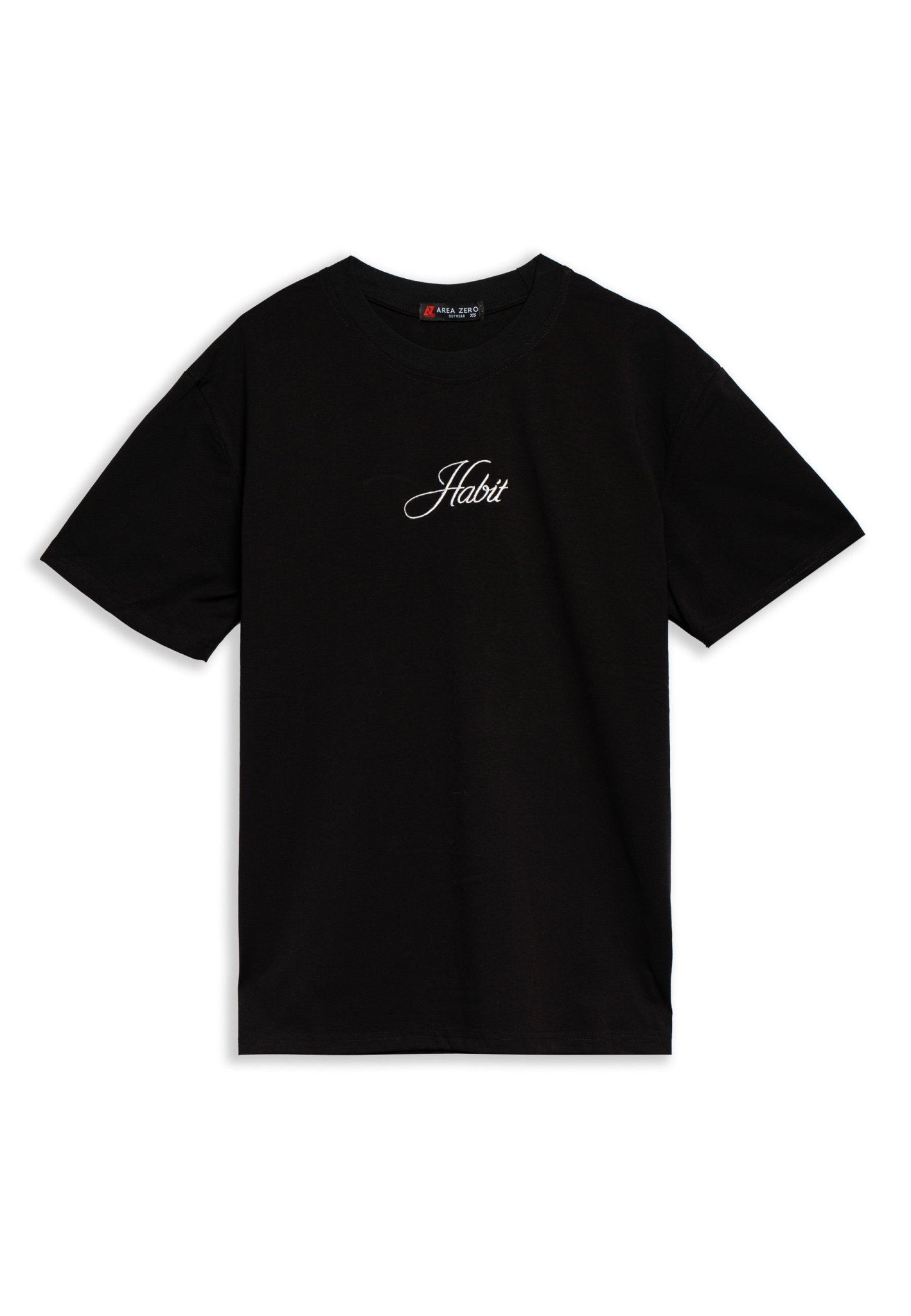 CAMISETA NEGRA BREAKING HABIT OVERSIZED TEE - AREA ZERO