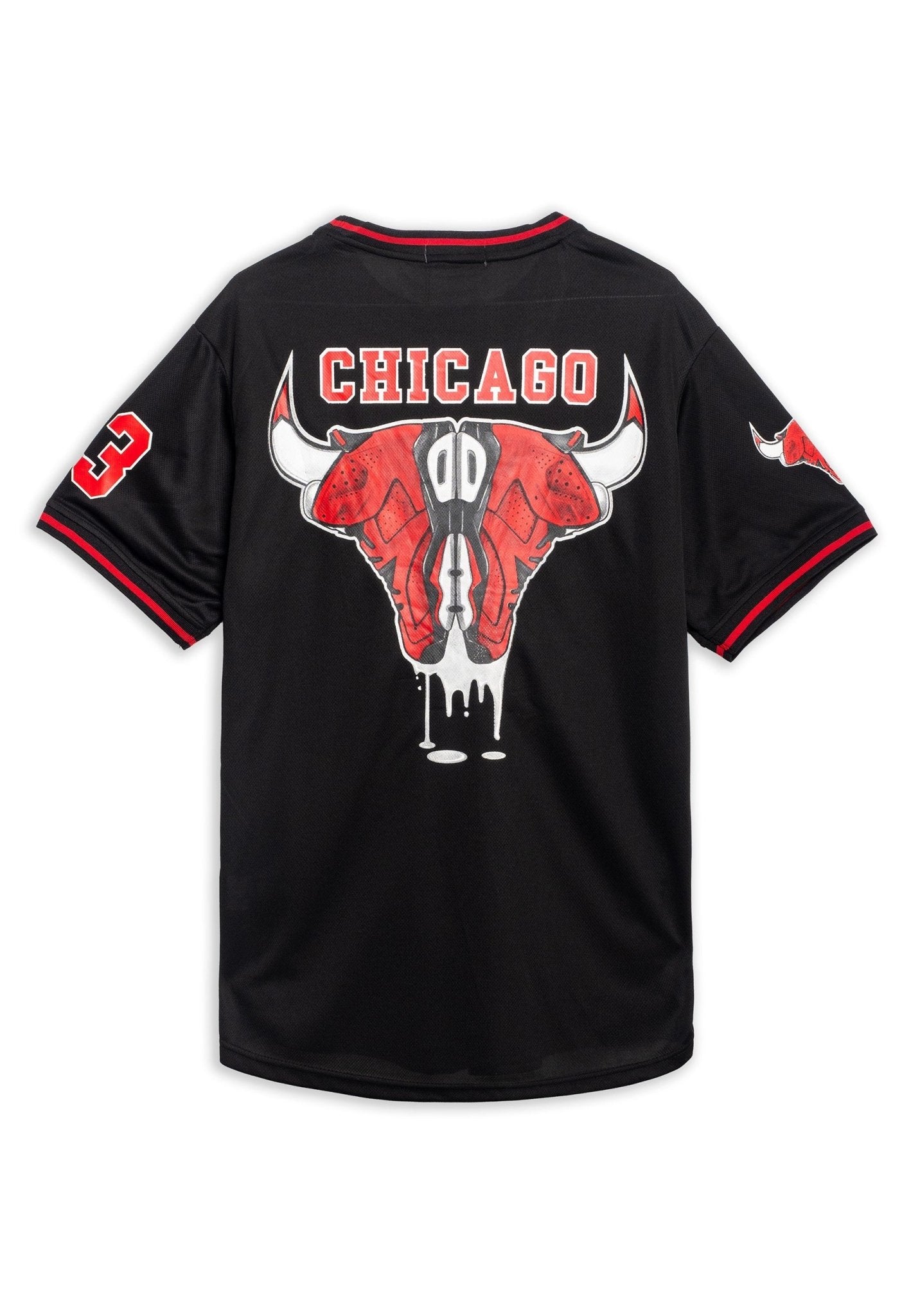 CAMISETA NEGRA CHICAGO 23 SPORT TEE - AREA ZERO