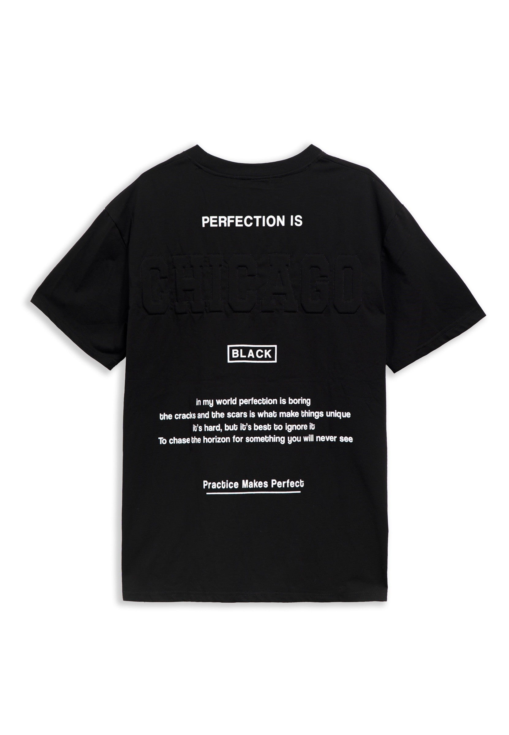 CAMISETA NEGRA CHICAGO PERFECTION OVERSIZED TEE