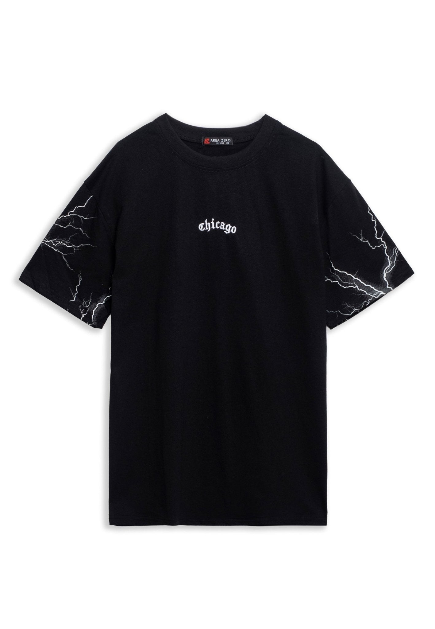 CAMISETA NEGRA CHICAGO THUNDER BALL OVERSIZED TEE - AREA ZERO