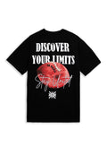 CAMISETA NEGRA DISCOVER YOUR LIMITS OVERSIZED TEE
