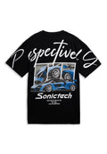 CAMISETA NEGRA PERSPECTIVELY SONICTECH OVERSIZED TEE