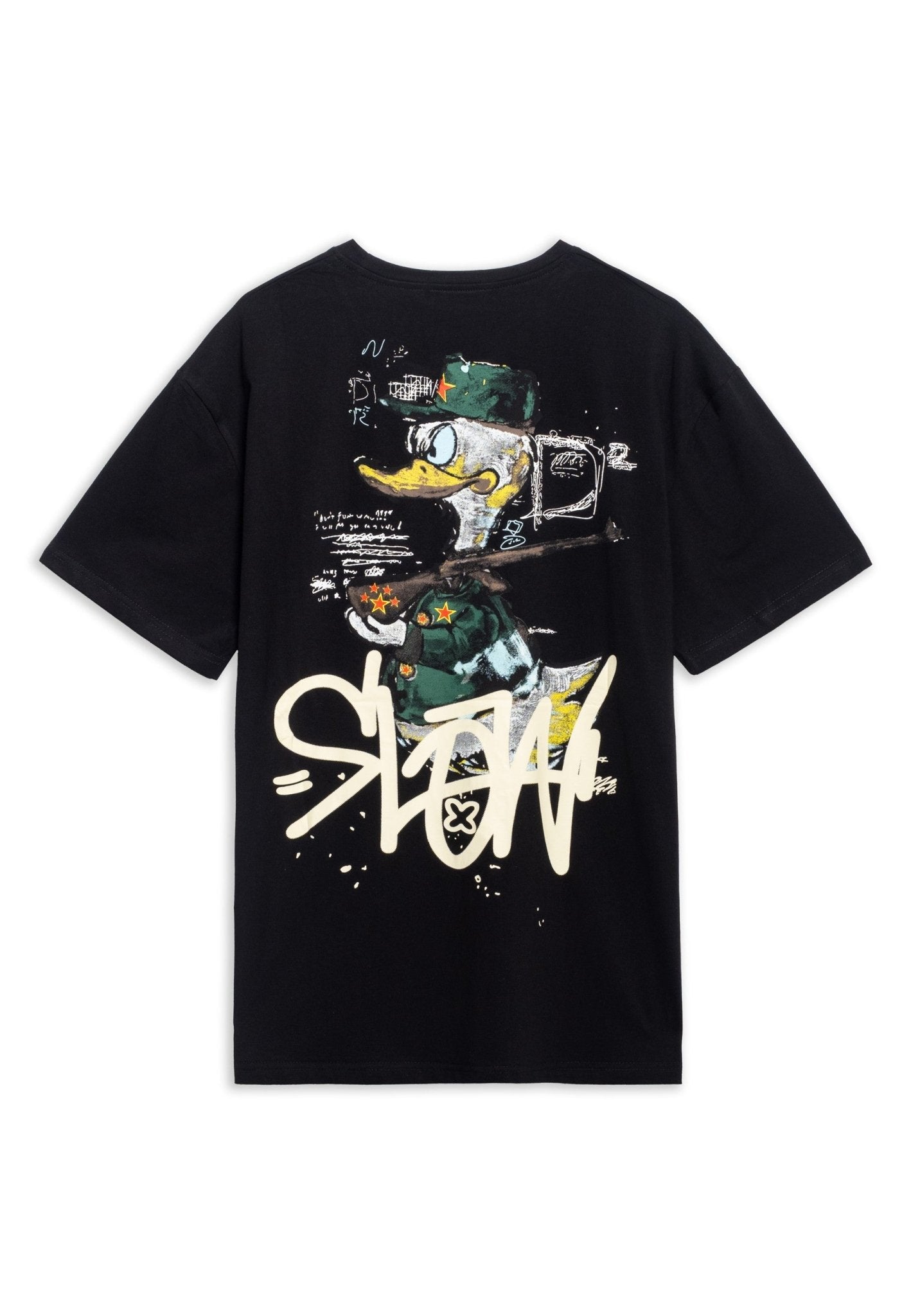 CAMISETA NEGRA SLOW DUCK OVERSIZED TEE - AREA ZERO