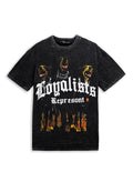 CAMISETA NEGRA WASHED LOYALIST REPRESENT TEE