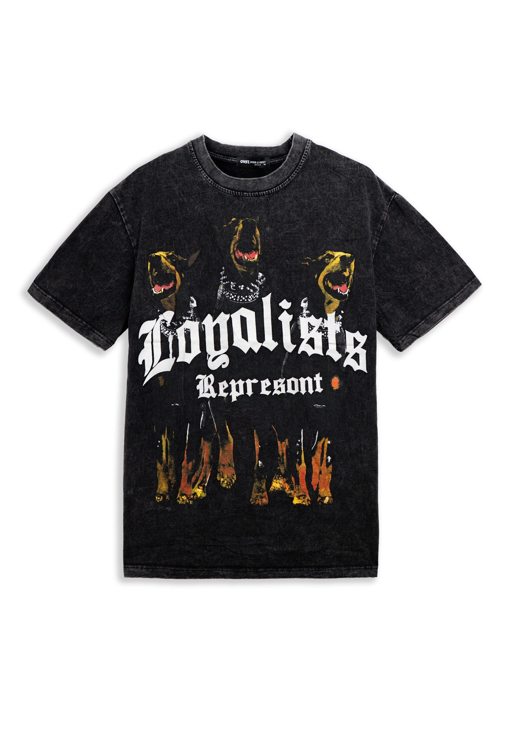 CAMISETA NEGRA WASHED LOYALIST REPRESENT TEE