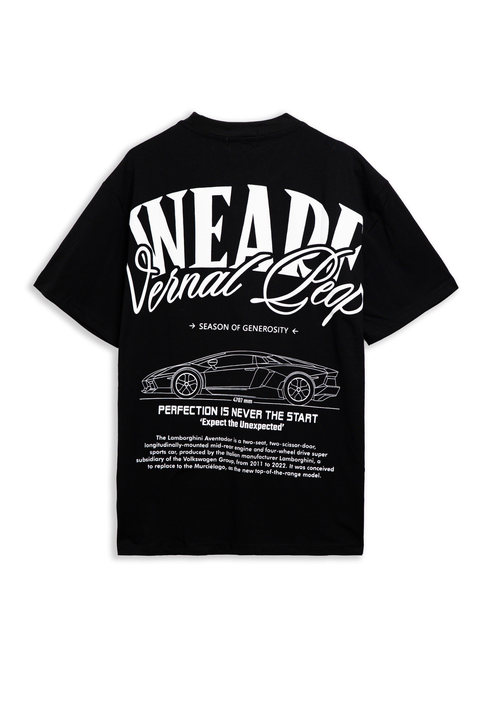 CAMISETA NEGRA WEARE LAMBO OVERSIZED TEE