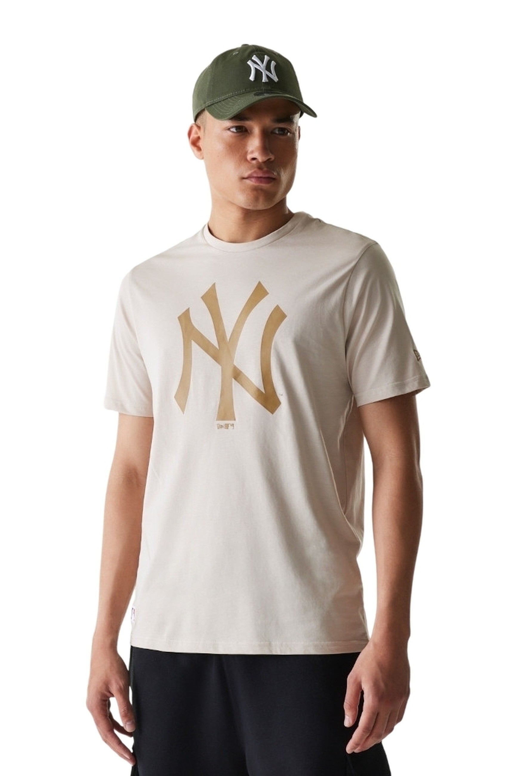 CAMISETA NEW ERA BEIGE YANKEES NOS MBL REGULAR TEE NEYYAN