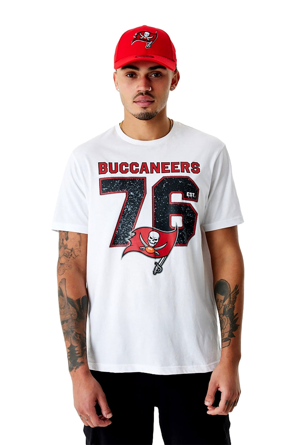 CAMISETA NEW ERA BLANCA BUCANEERS NFL WORKMRK TEE TAMBUC