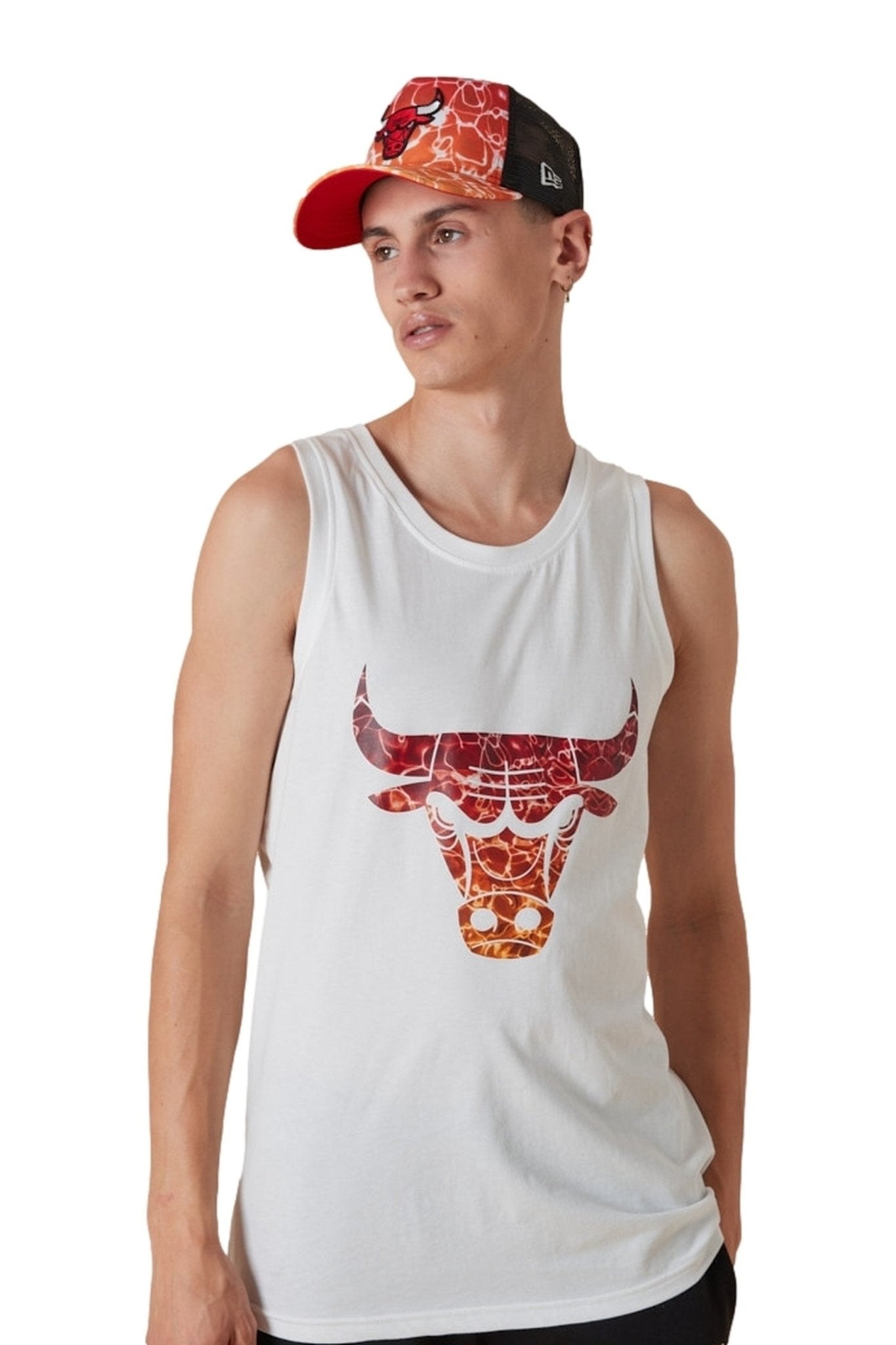CAMISETA NEW ERA BLANCA BULLS NBA TM COLOR WTR PRNT TANK CHIBUL - AREA ZERO