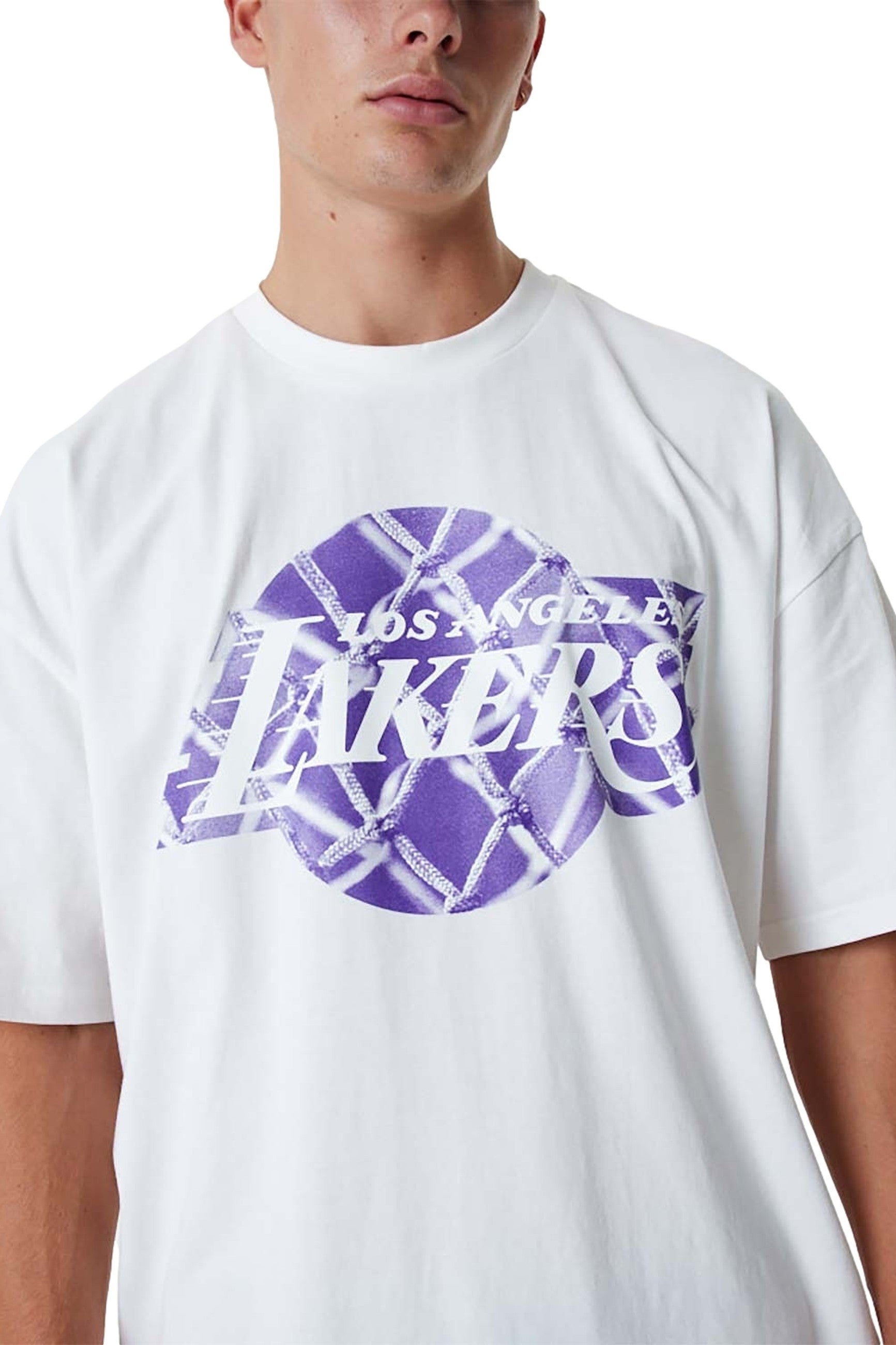 CAMISETA NEW ERA BLANCA LAKERS NBA INFILL LOGO OS TE