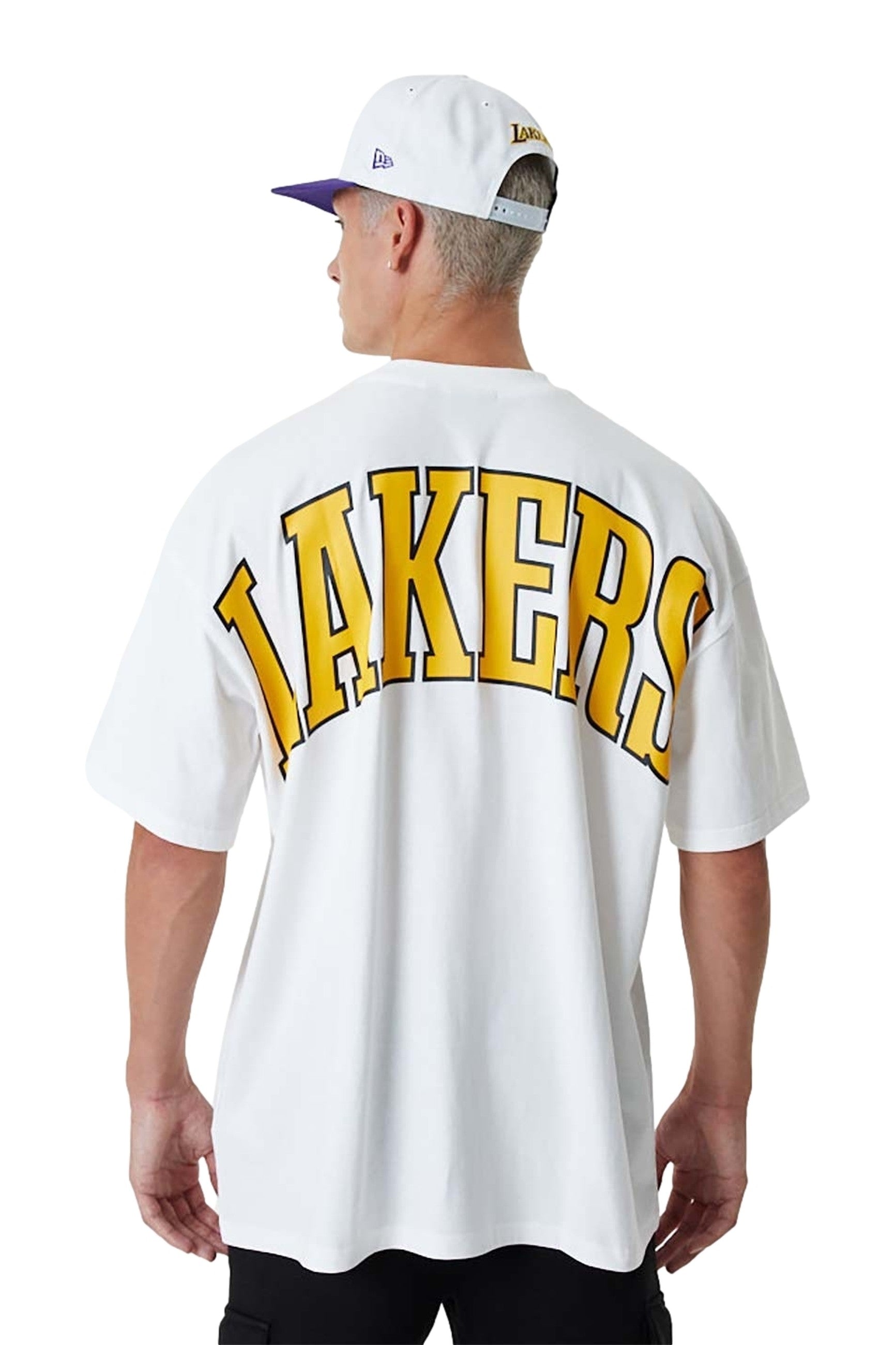 CAMISETA NEW ERA BLANCA LAKERS NBA INFILL LOGO OS TE