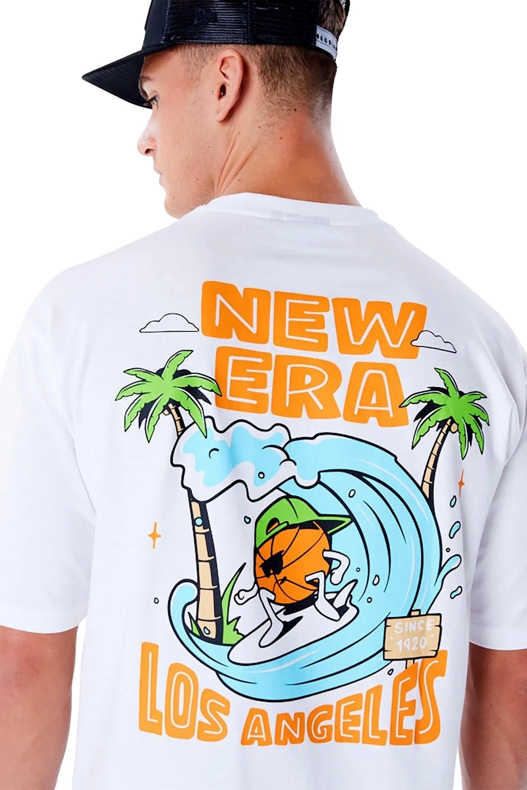 CAMISETA NEW ERA BLANCA LOS ANGELES GRAPHIC OS TEE