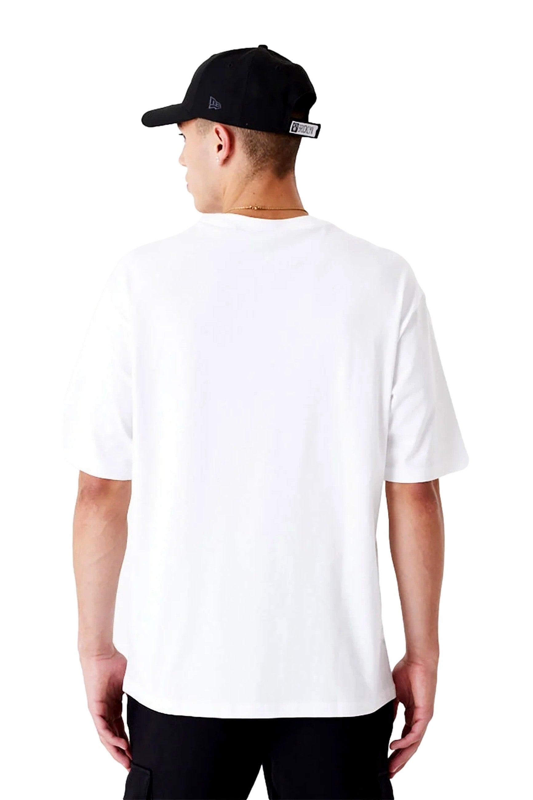 CAMISETA NEW ERA BLANCA NETS NBA LARGE WRDMRK OS TEE BRONET