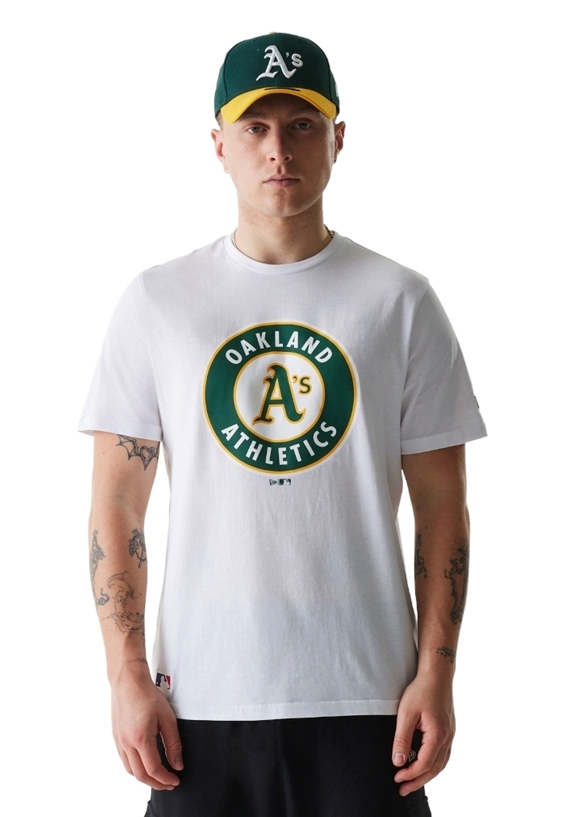 CAMISETA NEW ERA BLANCA OAKLAND ATHLETICS NOB MLB REGULAR TEE OAKATH