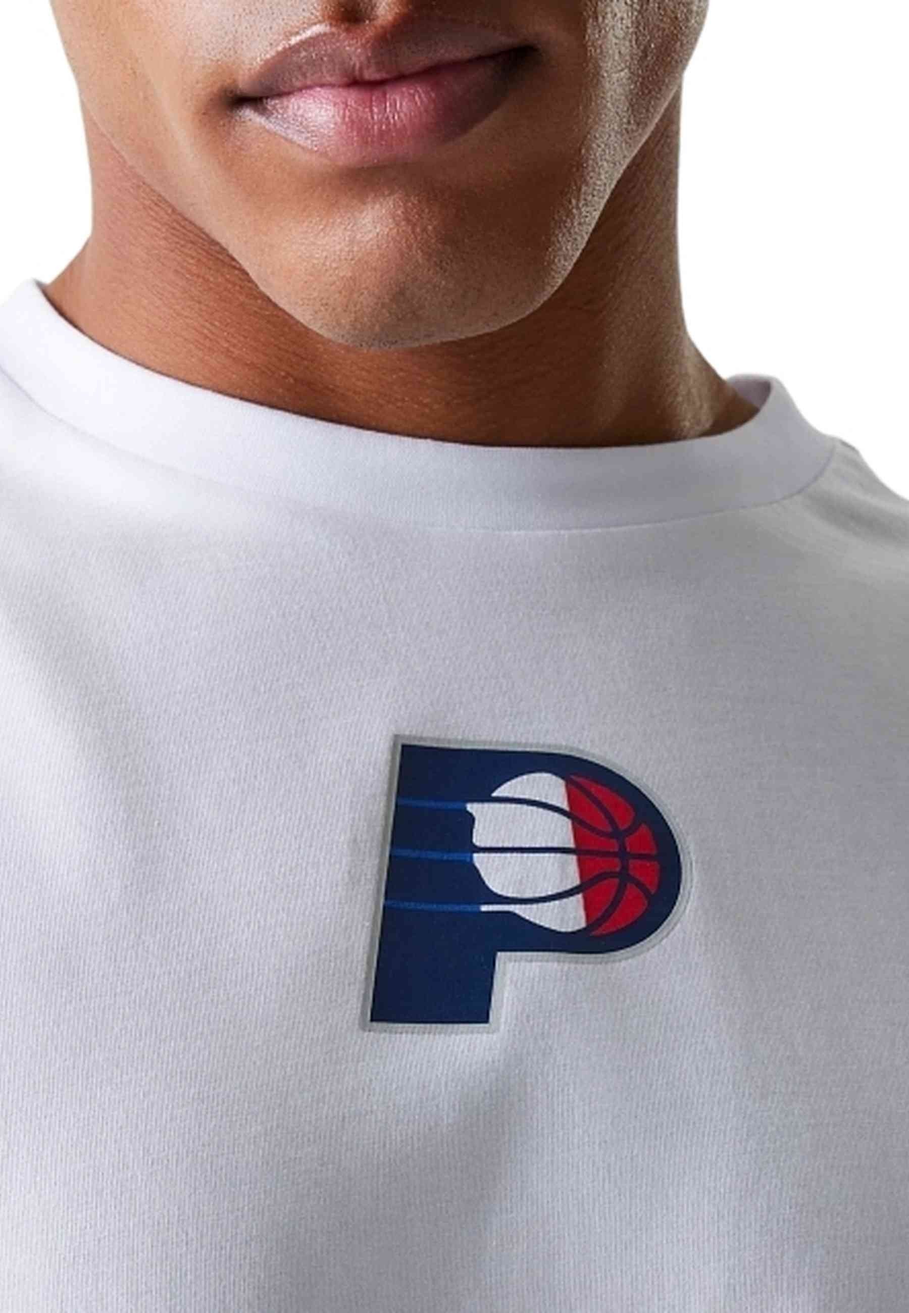 CAMISETA NEW ERA BLANCA PACERS NBA PARIS GAMES OS TEE INDPAC