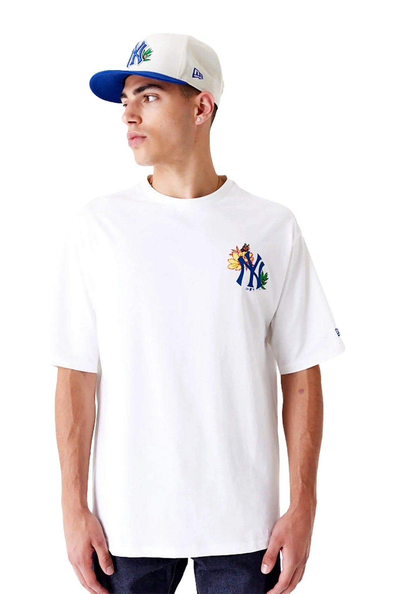 CAMISETA NEW ERA BLANCA YANKEES MLB FLORAL GRPHC OS TEE NEYYAN - AREA ZERO