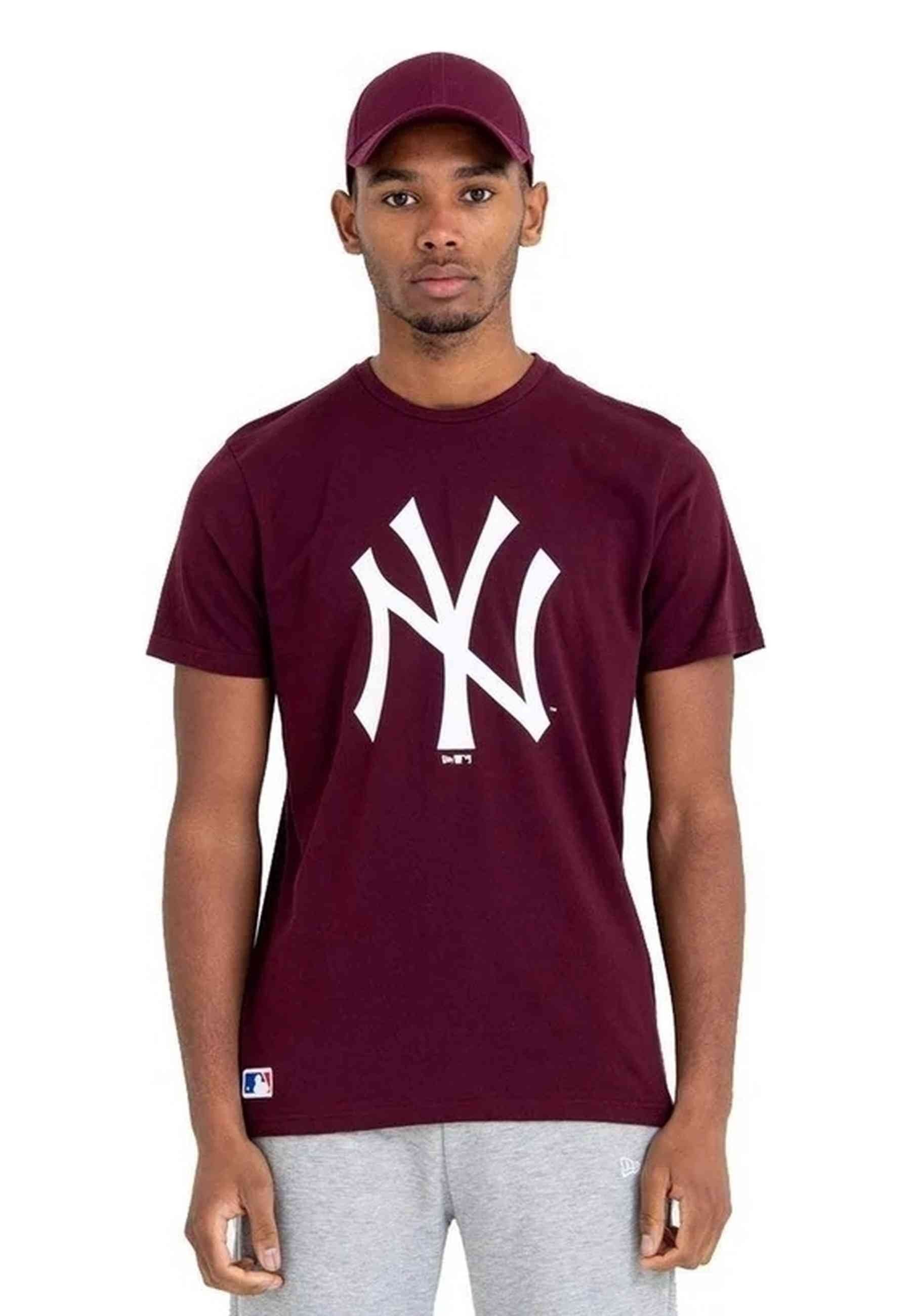 CAMISETA NEW ERA GRANATE YANKEES NOS MLB REGULAR TEE NEYYAN MRNWHI