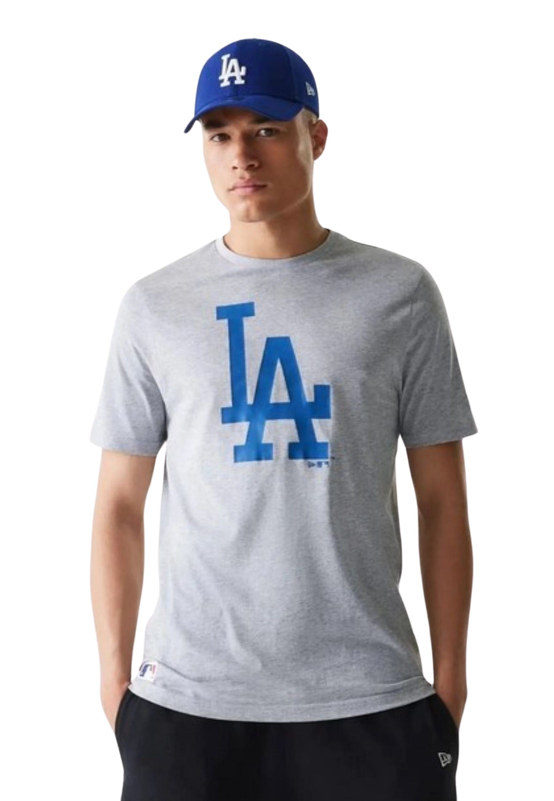 CAMISETA NEW ERA GRIS DODGERS NOS MLB REGULAR TEE LOSDOD