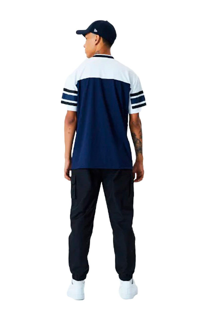 CAMISETA NEW ERA MARINO RAMS JACQUARD OVERSIZED MESH TEE LOSRAM