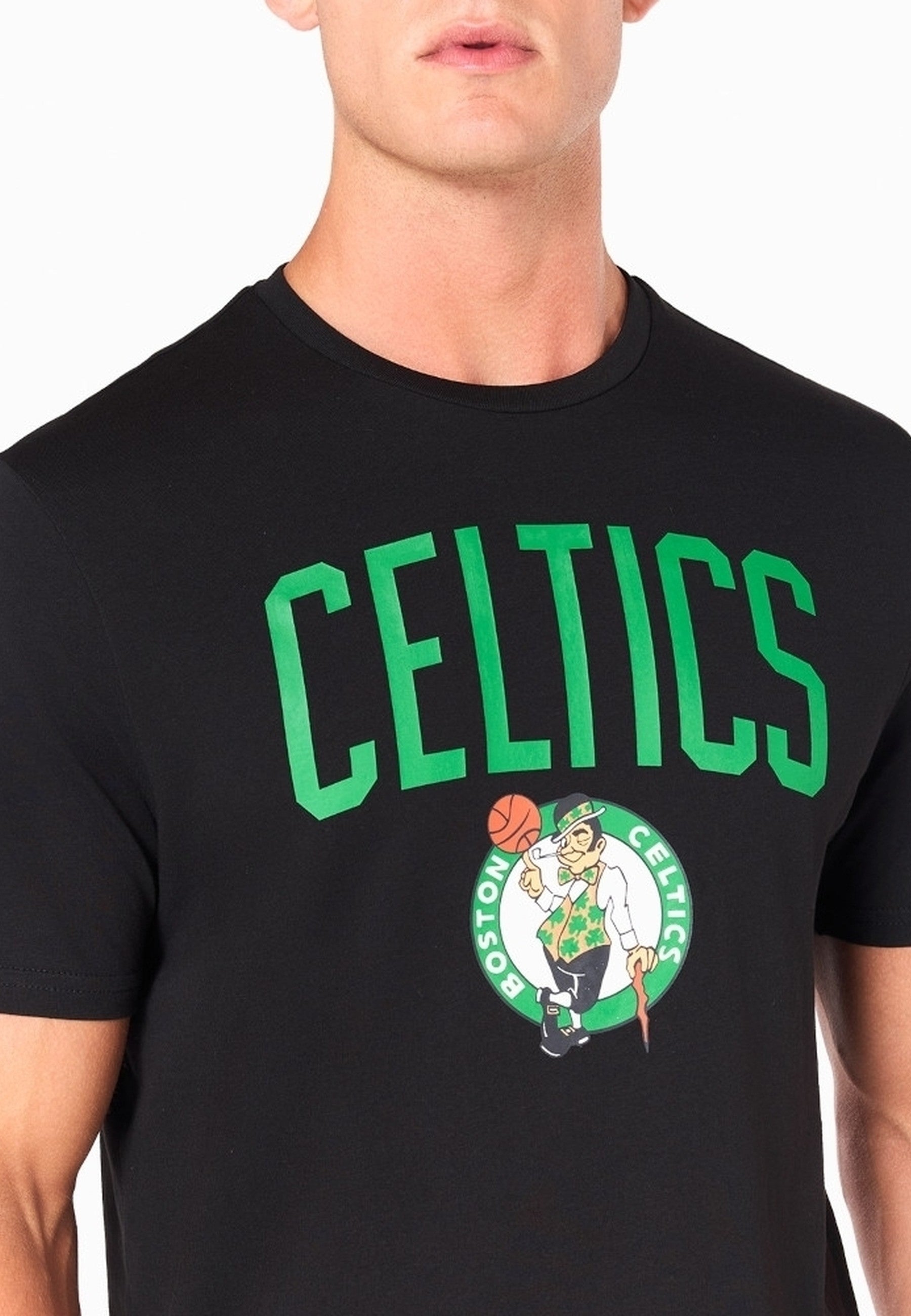 CAMISETA NEW ERA NEGRA BOSTON CELTICS NOS NBA REGULAR TEE BOSCEL