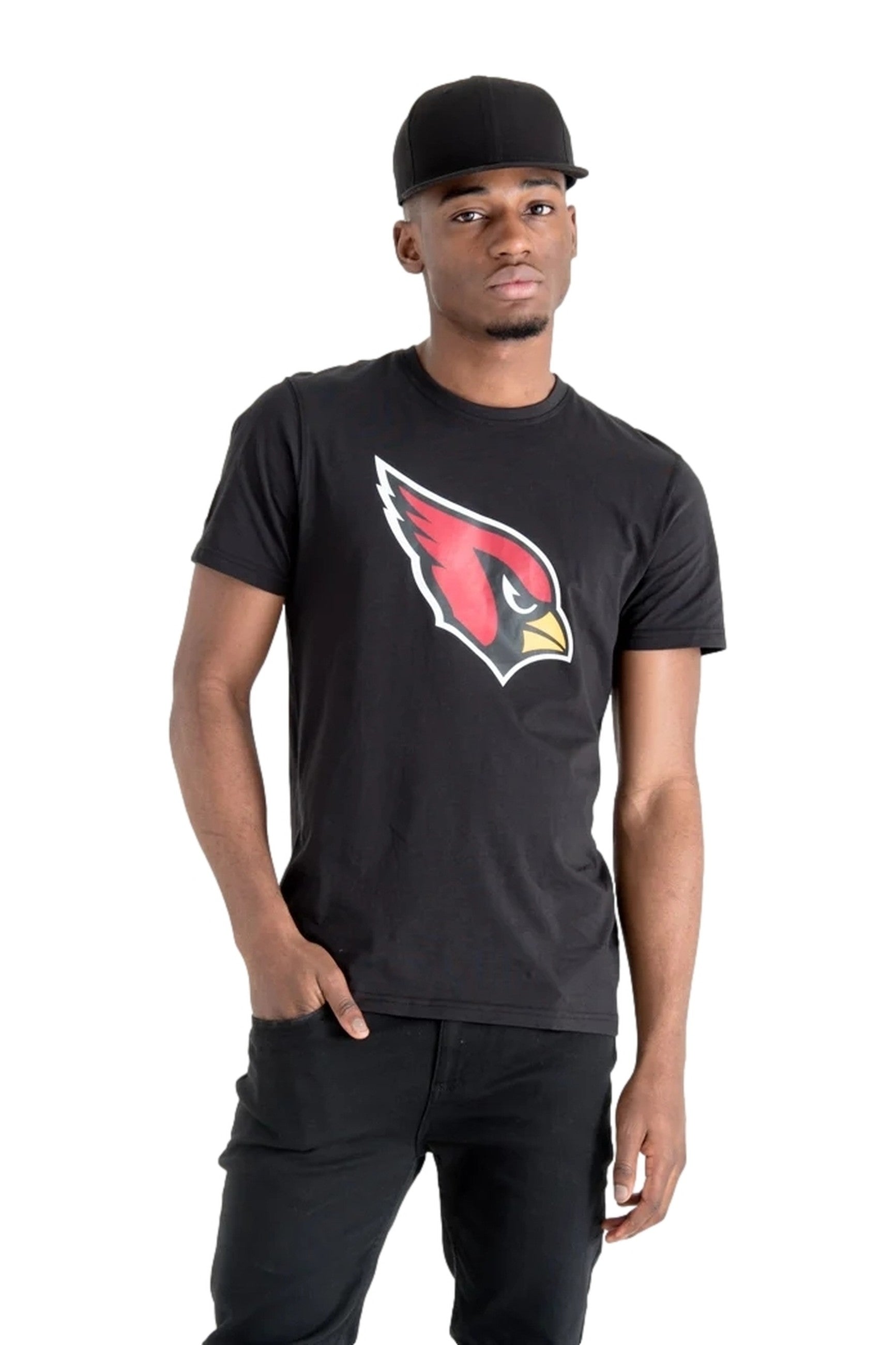 CAMISETA NEW ERA NEGRA CARDINALS TEAM LOGO TEE