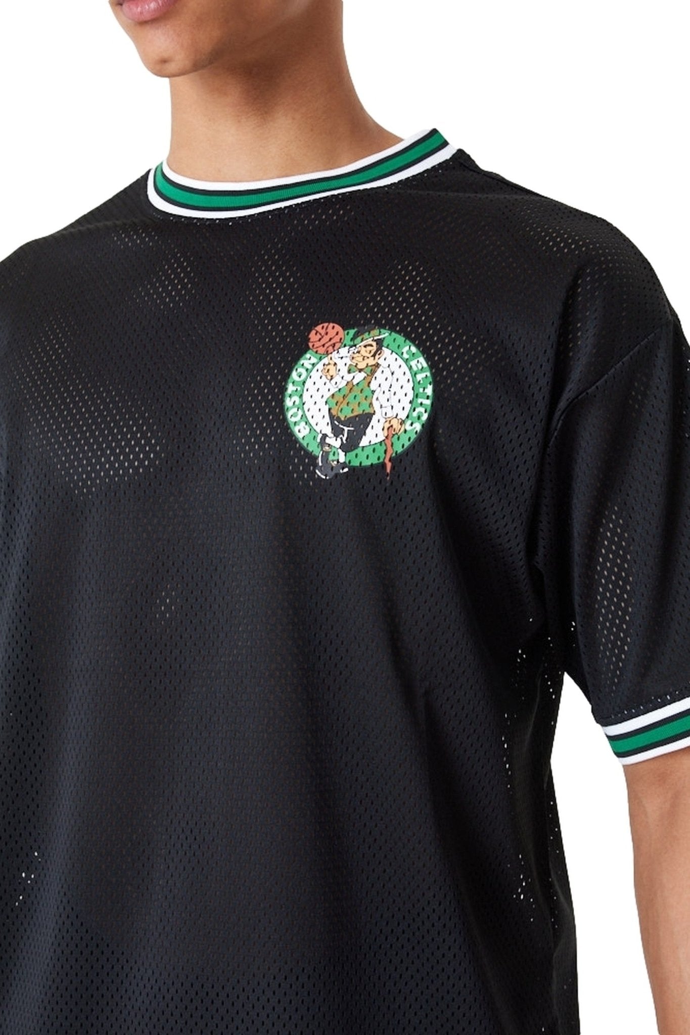 CAMISETA NEW ERA NEGRA CELTICS NBA OS MESH TEE BOSCEL - AREA ZERO