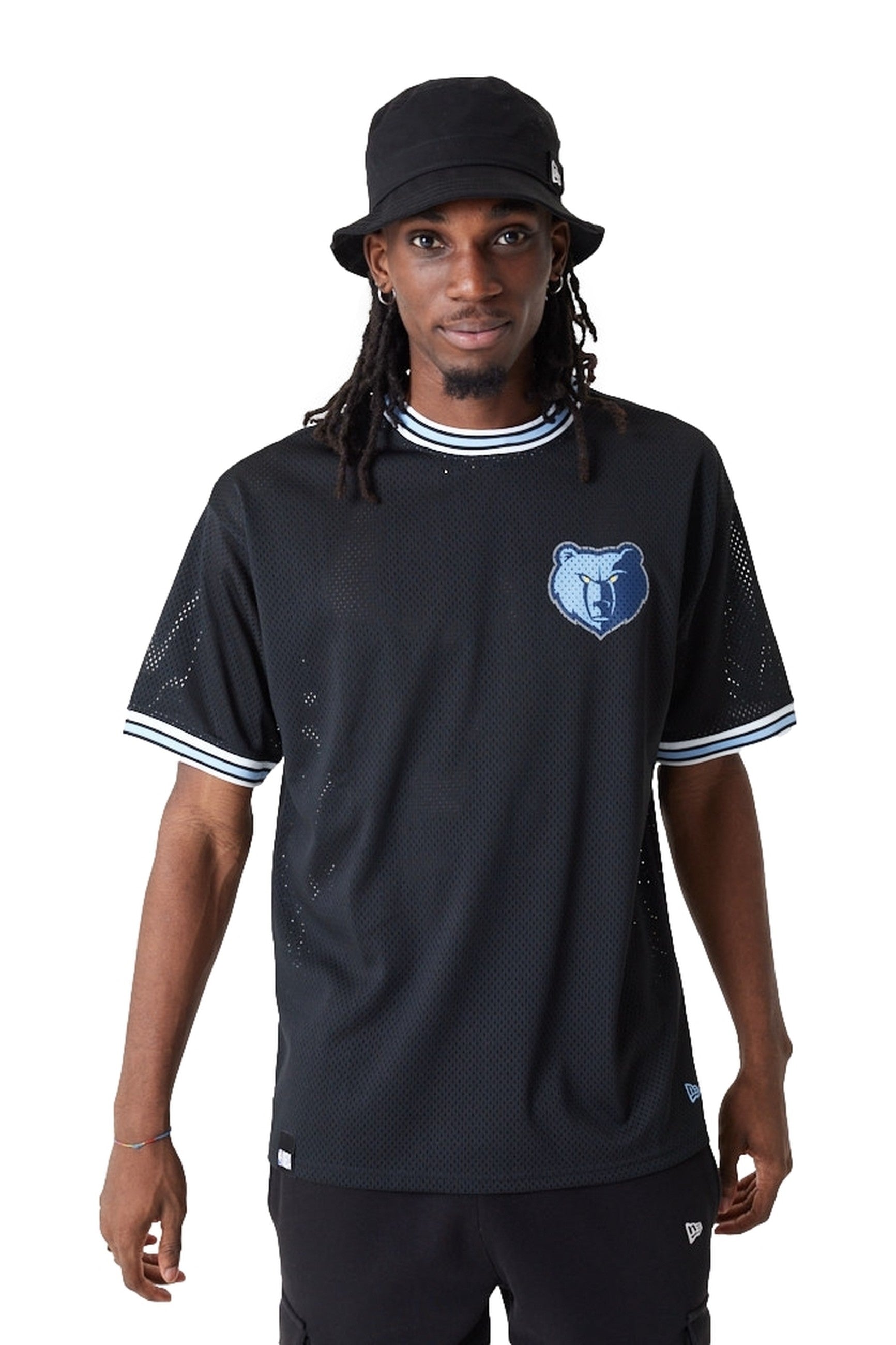 CAMISETA NEW ERA NEGRA GRIZZLEES NBA OS MESH TEE MEMGRI