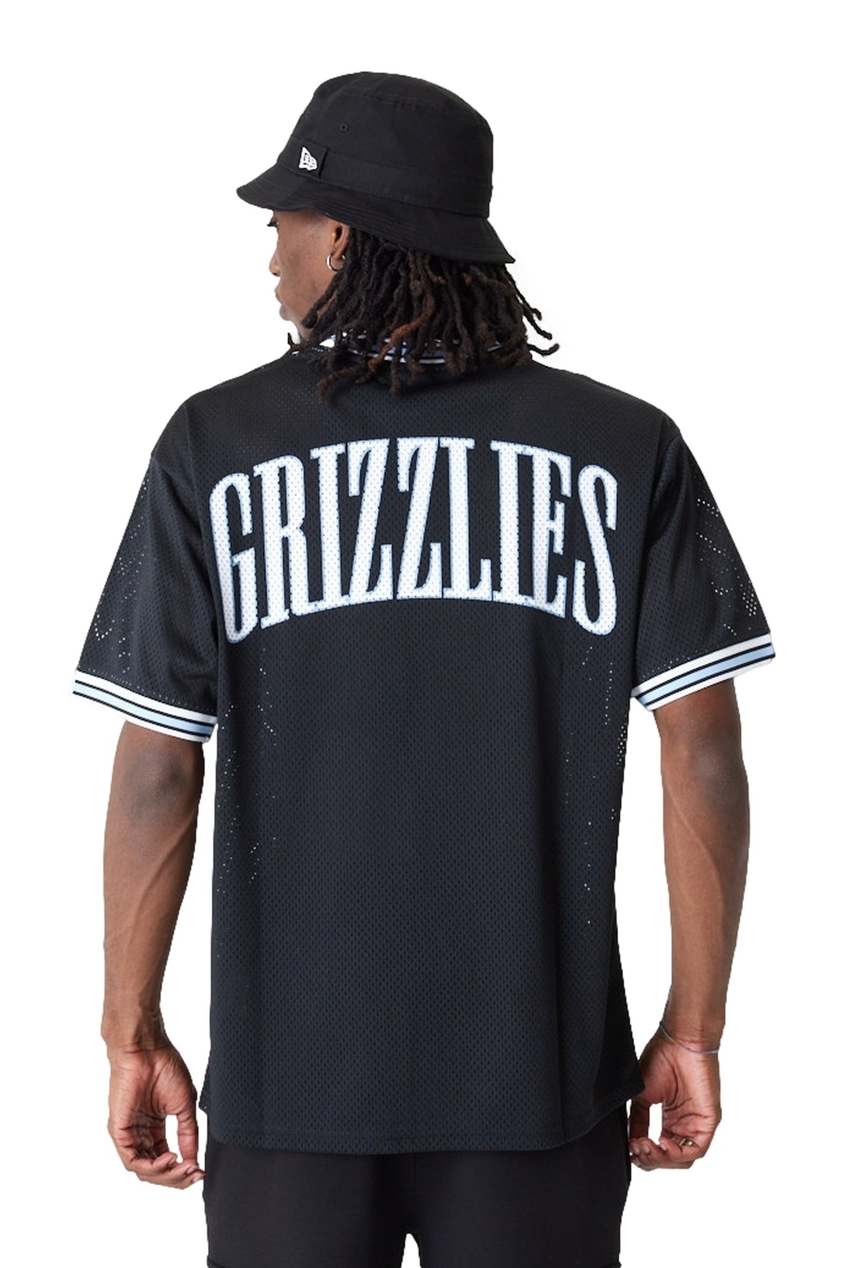 CAMISETA NEW ERA NEGRA GRIZZLEES NBA OS MESH TEE MEMGRI