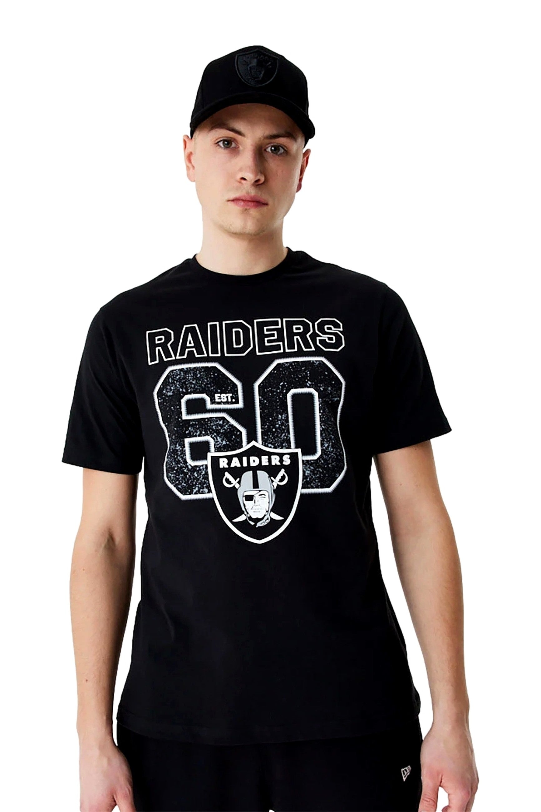 CAMISETA NEW ERA NEGRA RAIDERS NFL WORKMRK TEE LASRAI