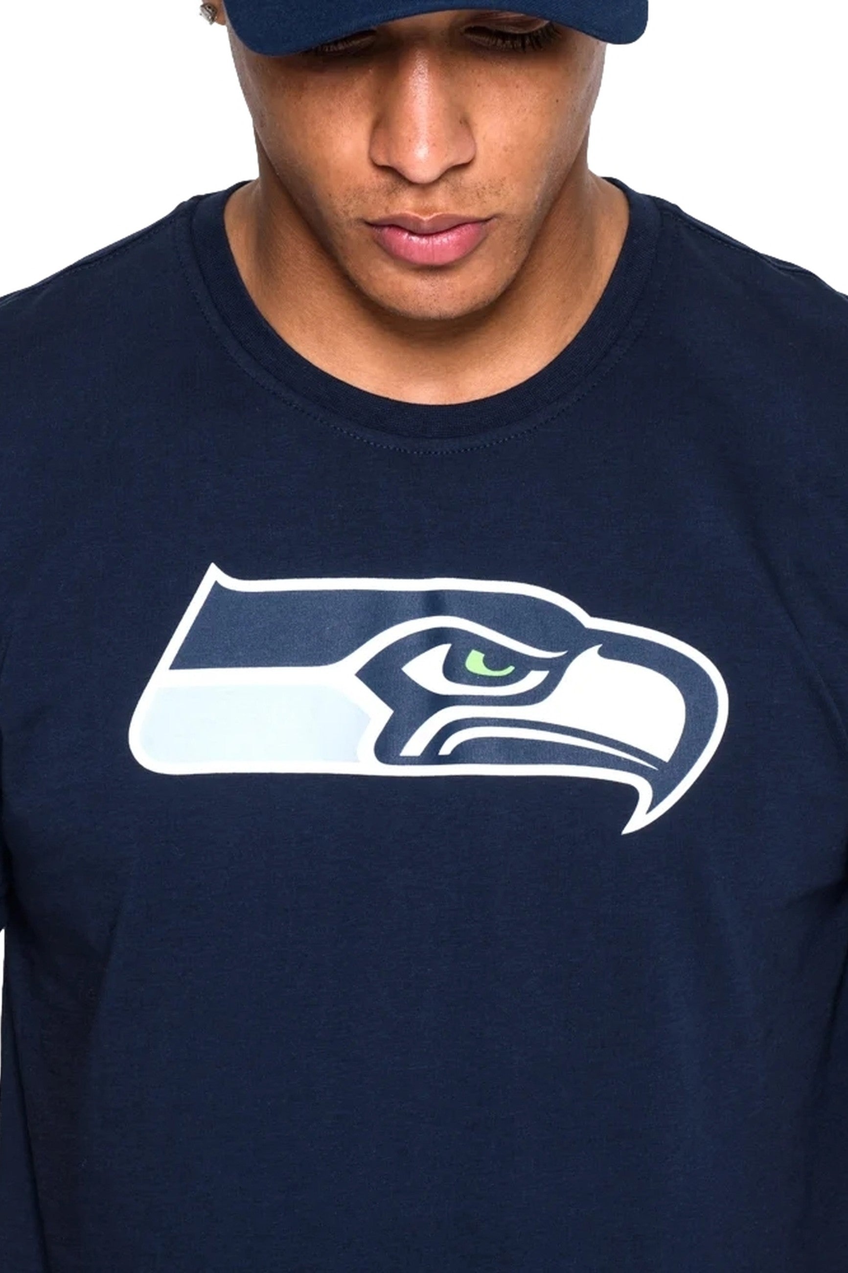 CAMISETA NEW ERA NEGRA SEATTLE SEAHAWKS LOGO TEE