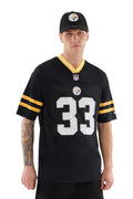 CAMISETA NEW ERA NEGRA STEELERS NOS NFL MESH TEE