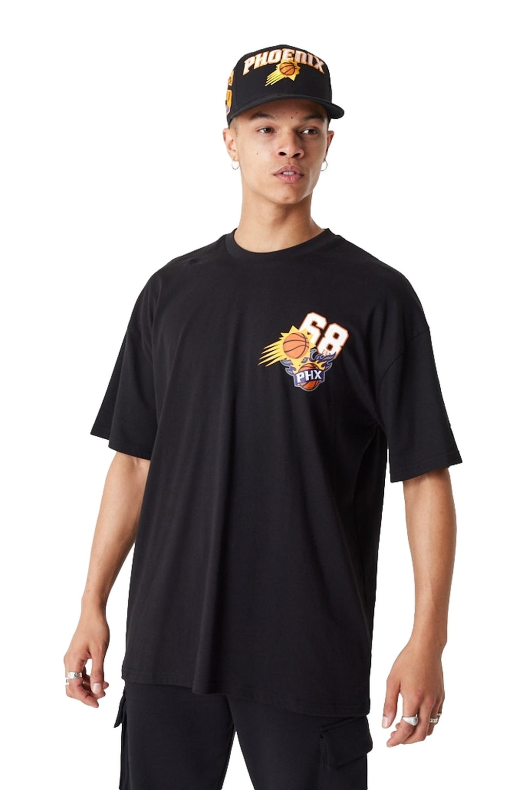 CAMISETA NEW ERA NEGRA SUNS ARCH WRDMRK OS TEE PHOSUN